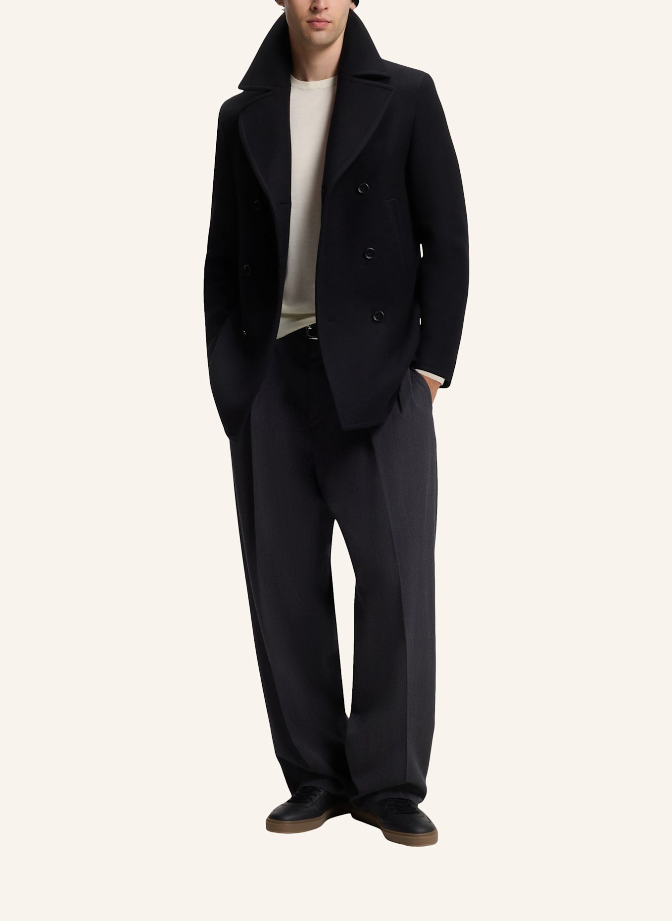 BOSS Strickm�Tze FABIO_HAT_DB: DUNKELBLAU