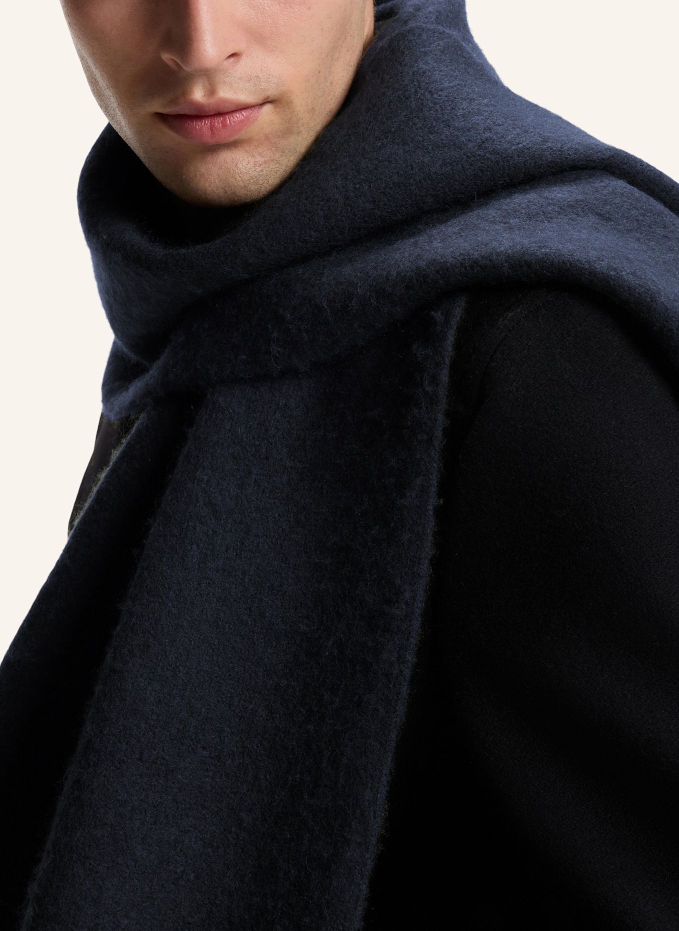 BOSS Schal FABIO_SCARF_DB: DUNKELBLAU