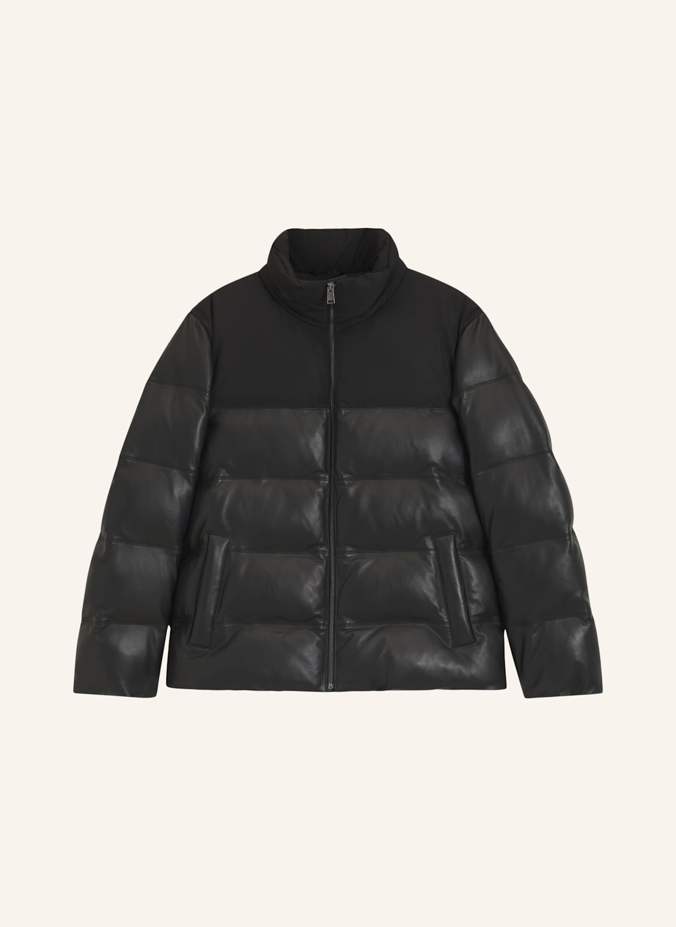 BOSS Lederjacke H-MADDER: SCHWARZ