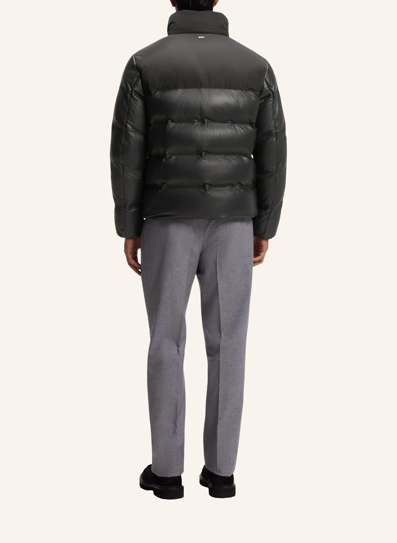 BOSS Lederjacke H-MADDER: SCHWARZ