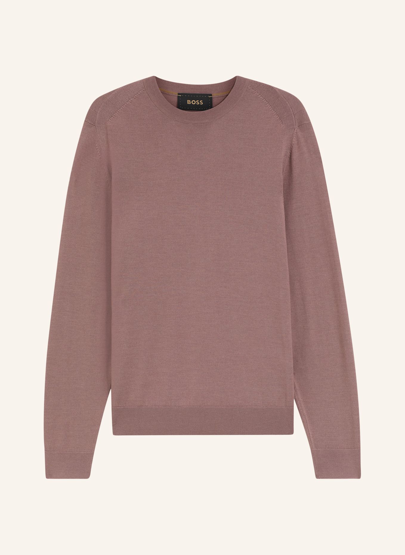 BOSS Pullover L-OVERO Regular Fit: HELLBRAUN