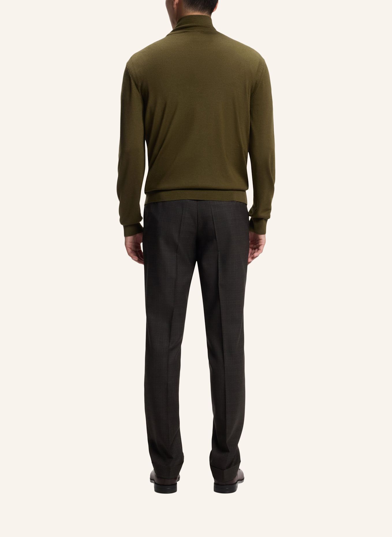 BOSS Pullover L-LINEO Regular Fit: GRÜN