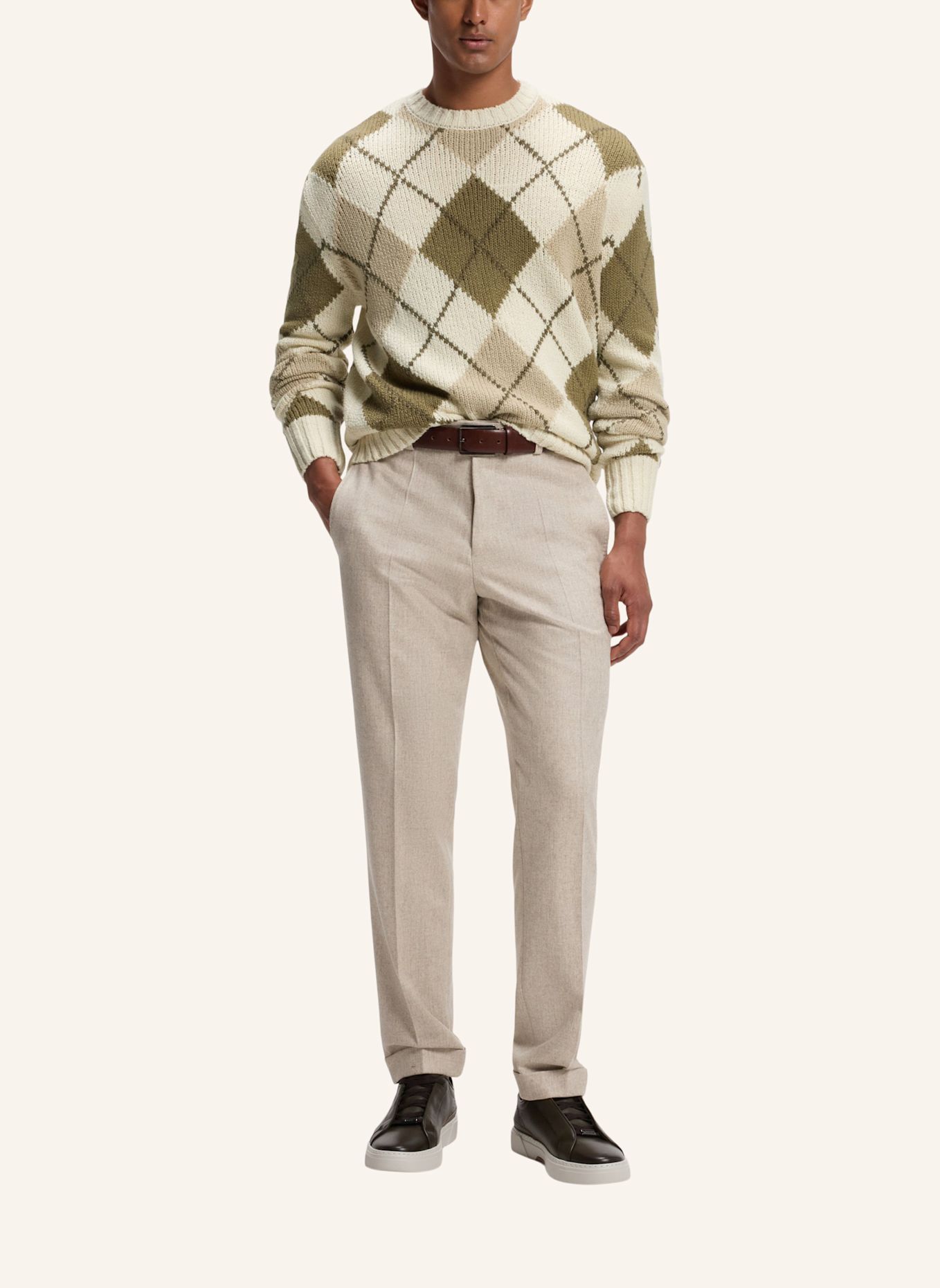 BOSS Pullover L-FICO Regular Fit: WEISS