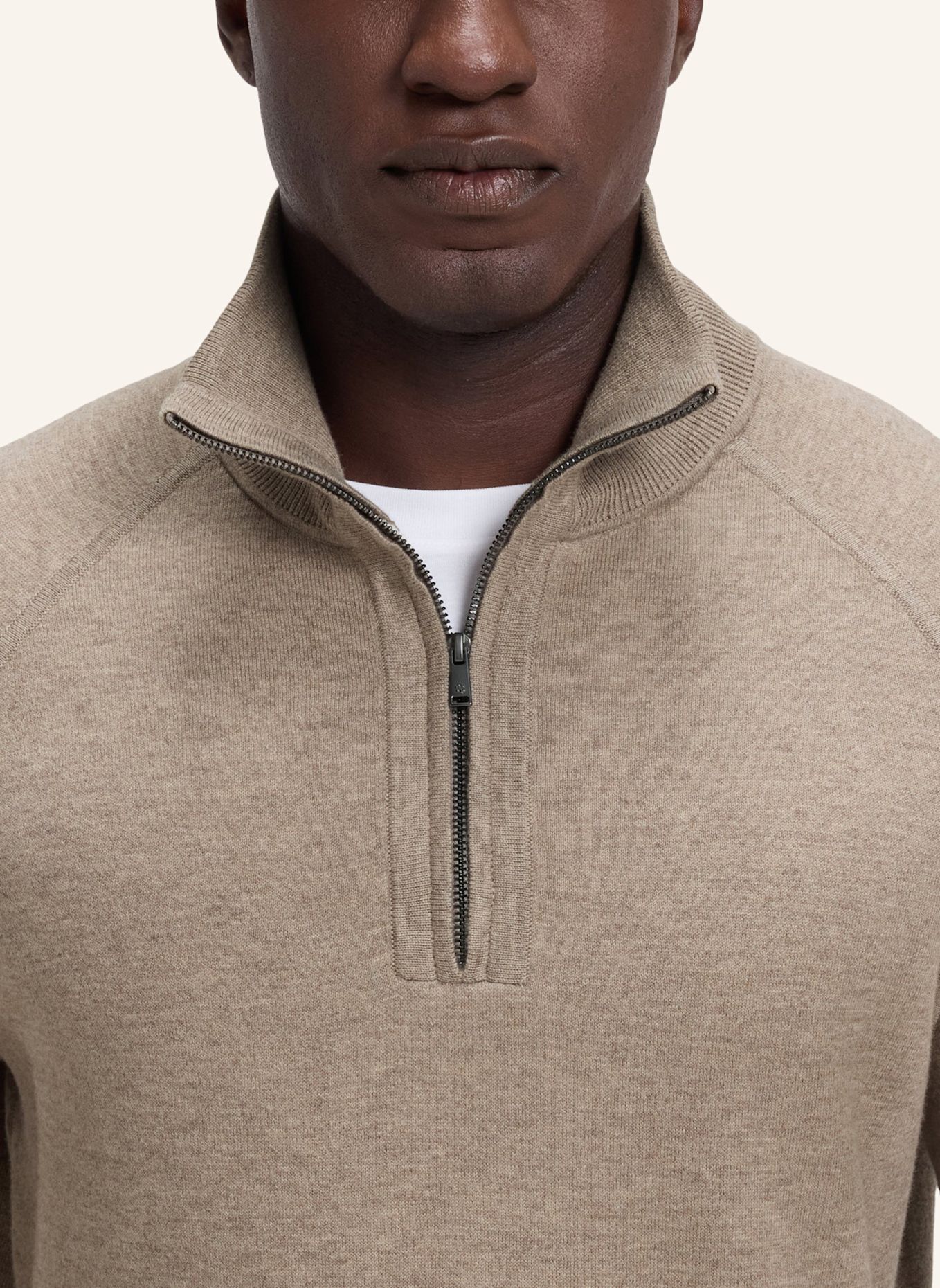 BOSS Pullover H-FABIO Regular Fit: BRAUN