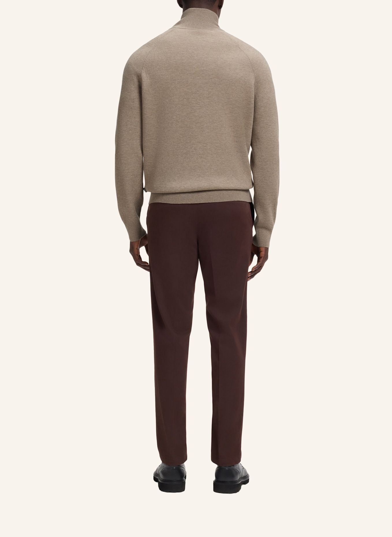 BOSS Pullover H-FABIO Regular Fit: BRAUN