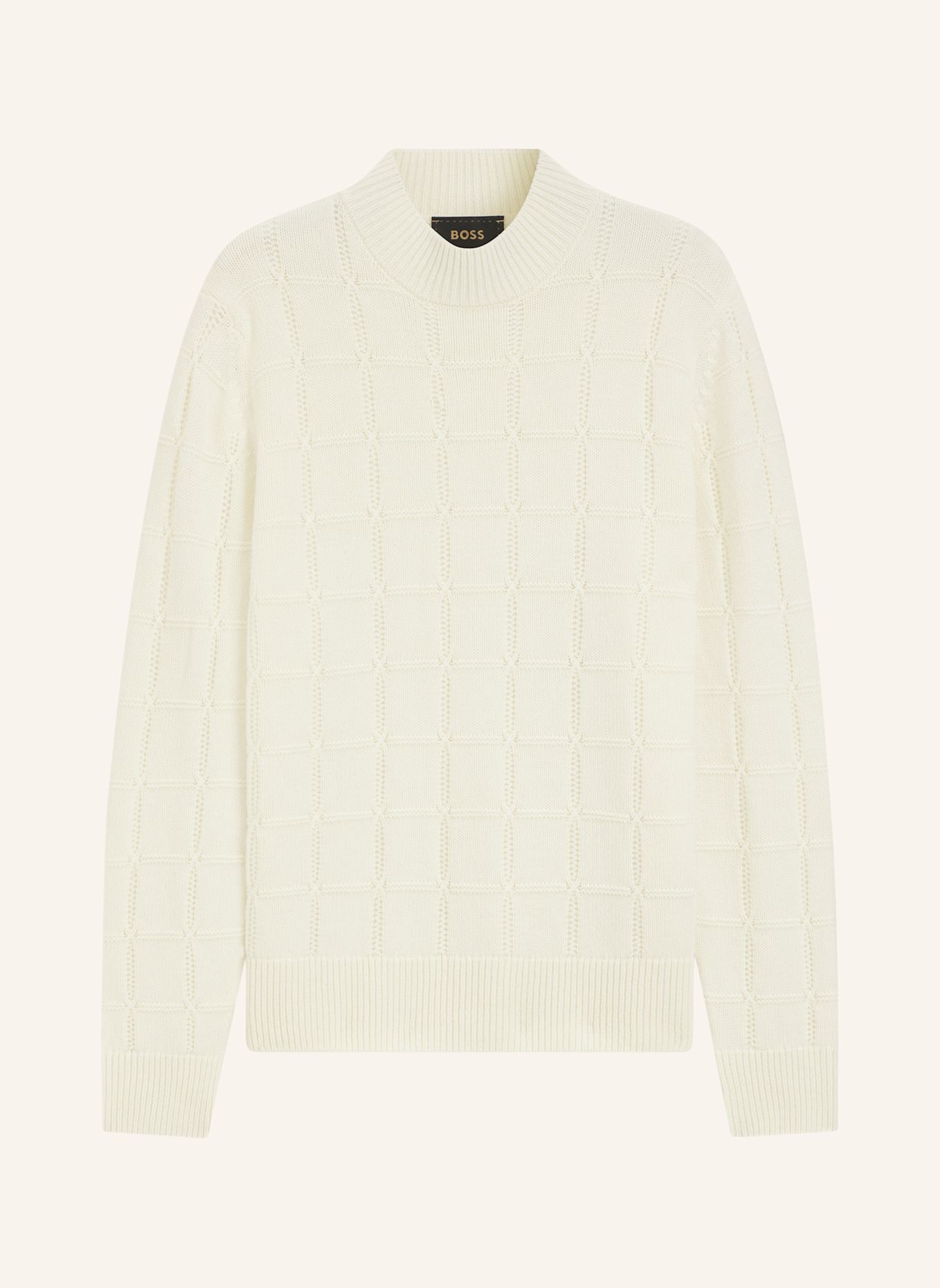 BOSS Pullover L-FREDO Regular Fit: WEISS