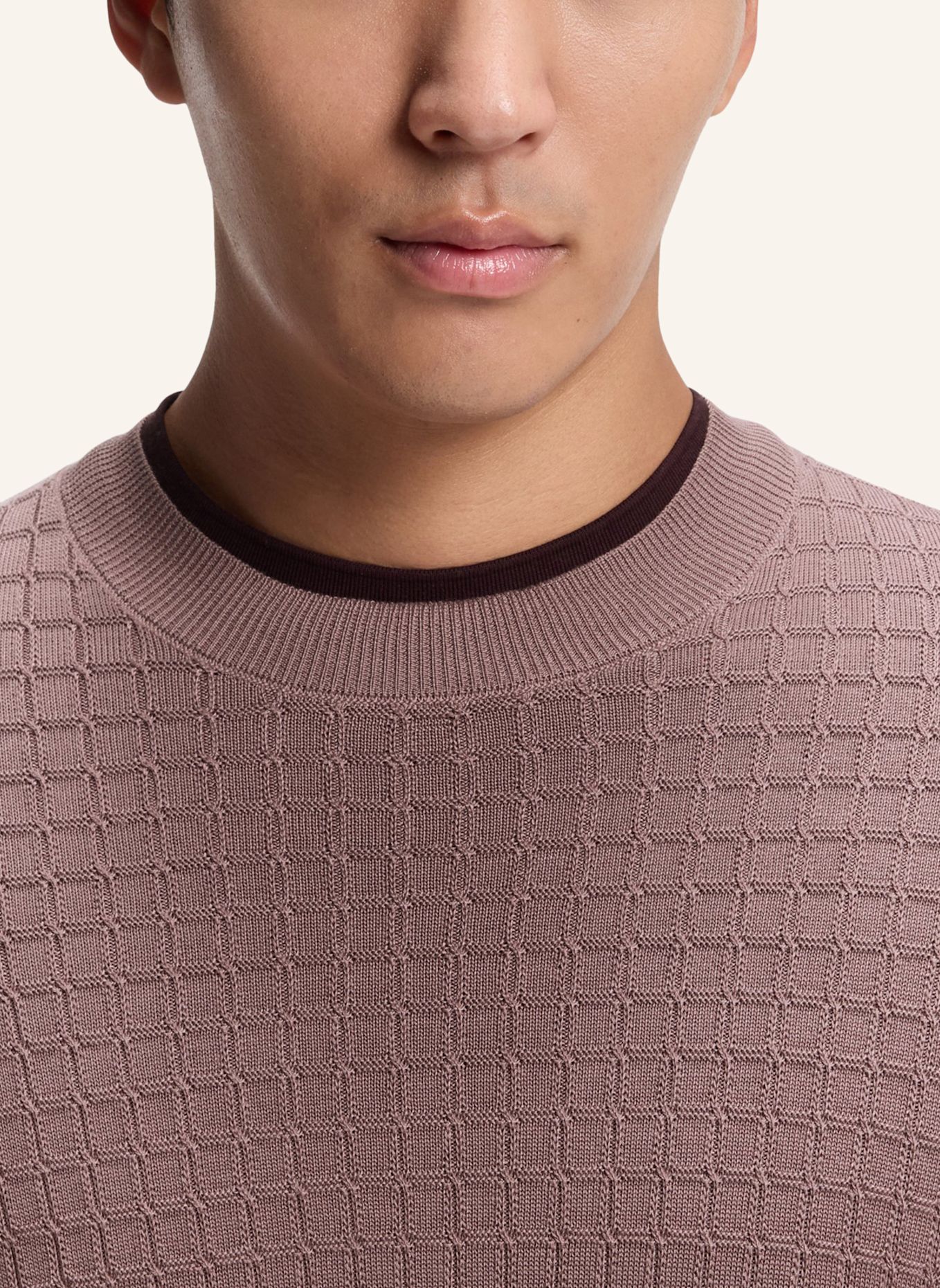 BOSS Pullover L-FABRIZIO Regular Fit: HELLBRAUN