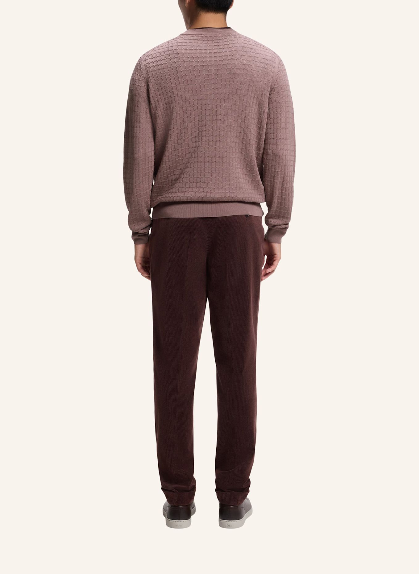 BOSS Pullover L-FABRIZIO Regular Fit: HELLBRAUN