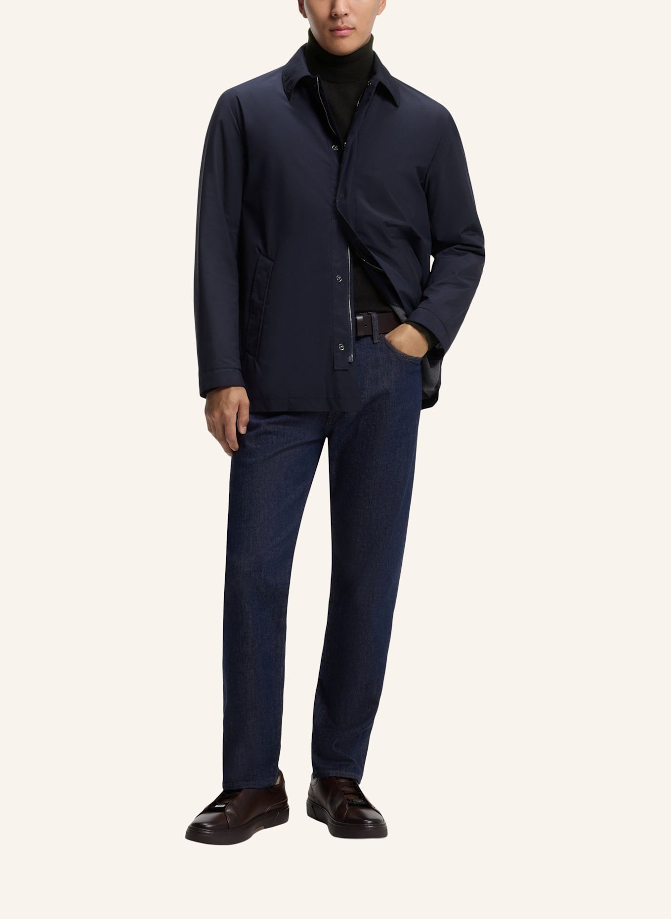 BOSS Pullover L-BERNARDO Regular Fit: SCHWARZ