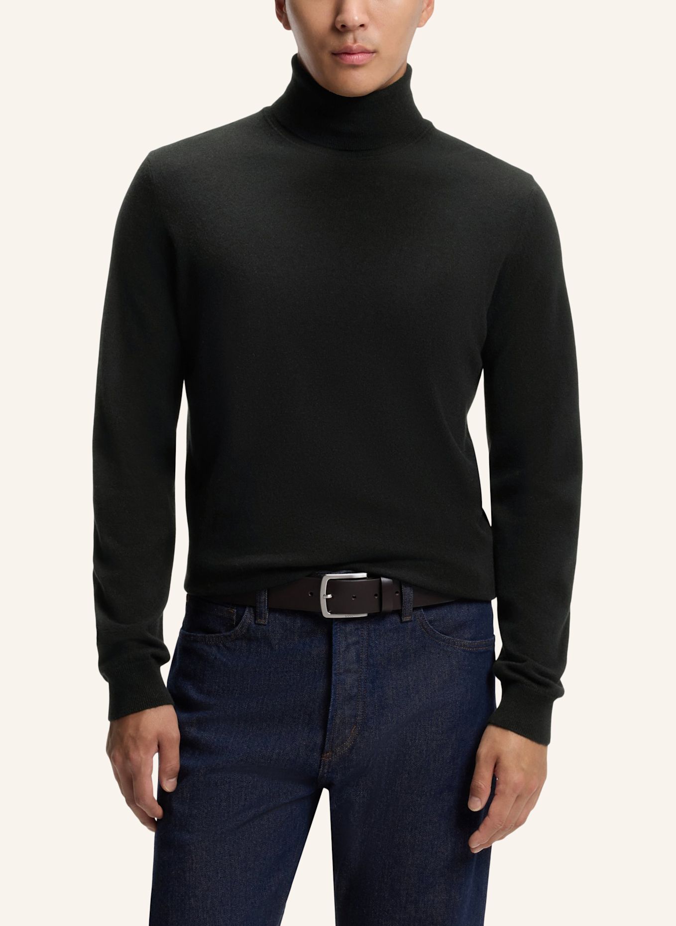 BOSS Pullover L-BERNARDO Regular Fit: SCHWARZ