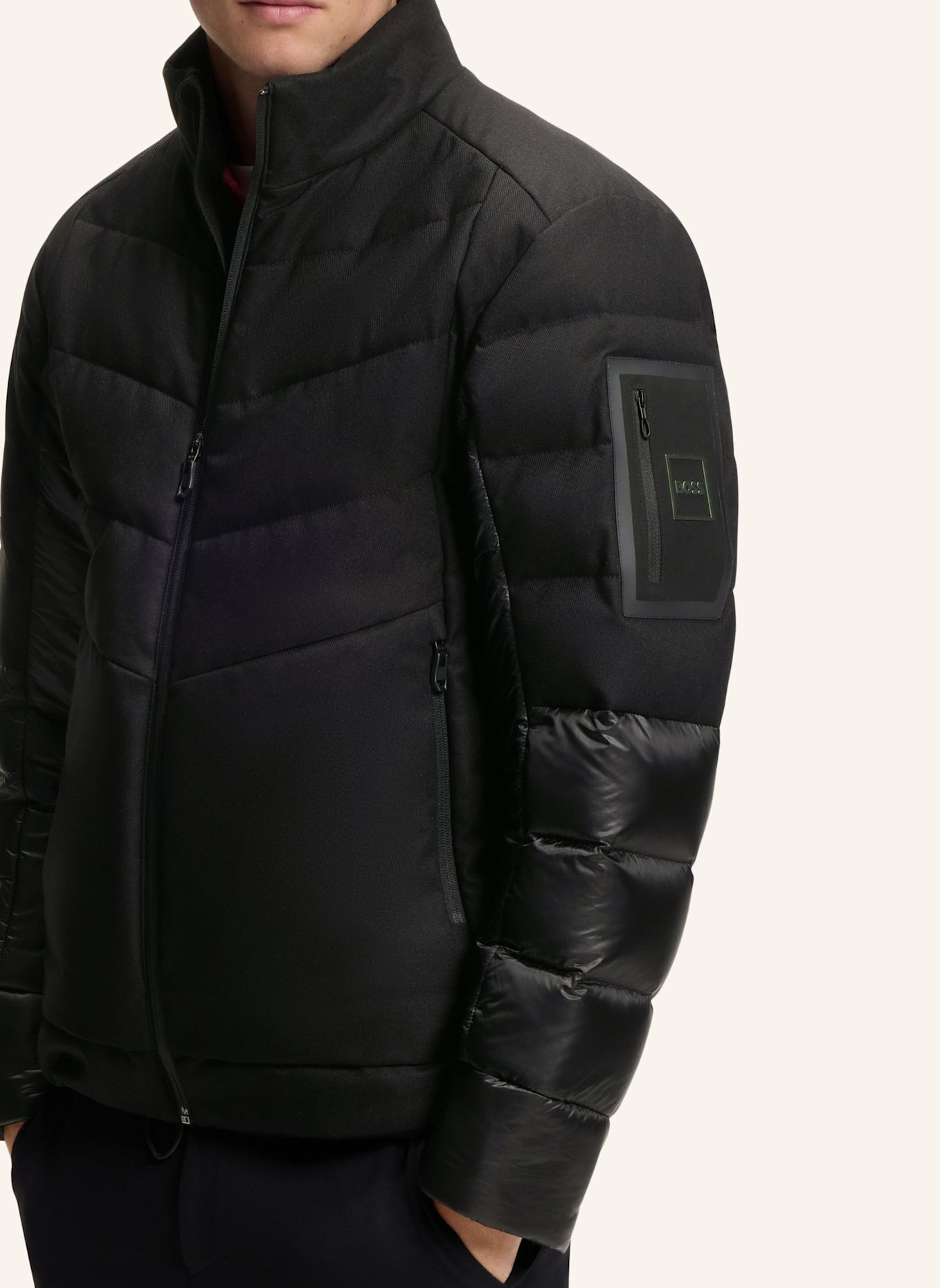 BOSS Jacke OW_TRANSIT JT Regular Fit: SCHWARZ