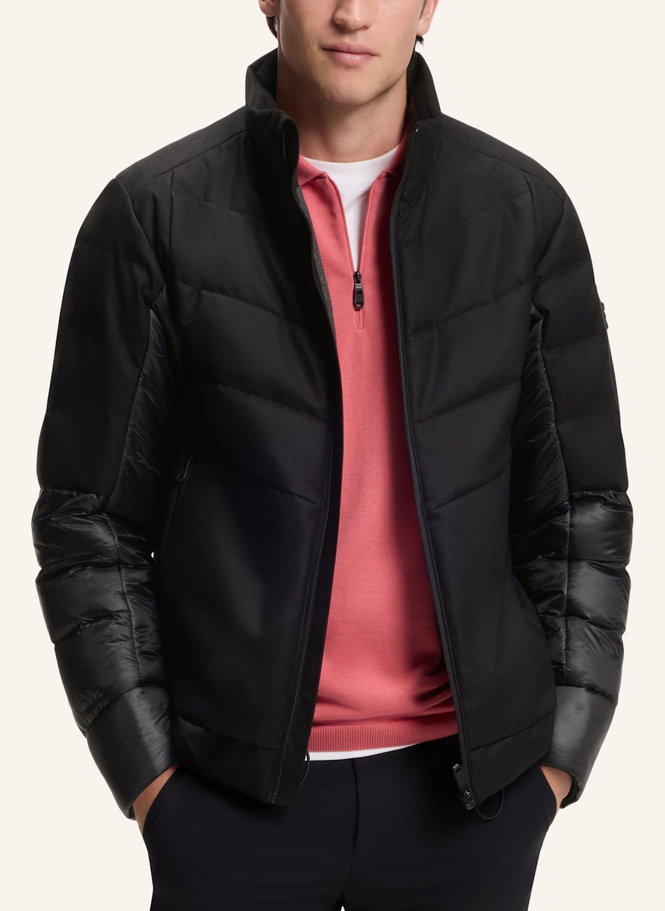 BOSS Jacke OW_TRANSIT JT Regular Fit: SCHWARZ