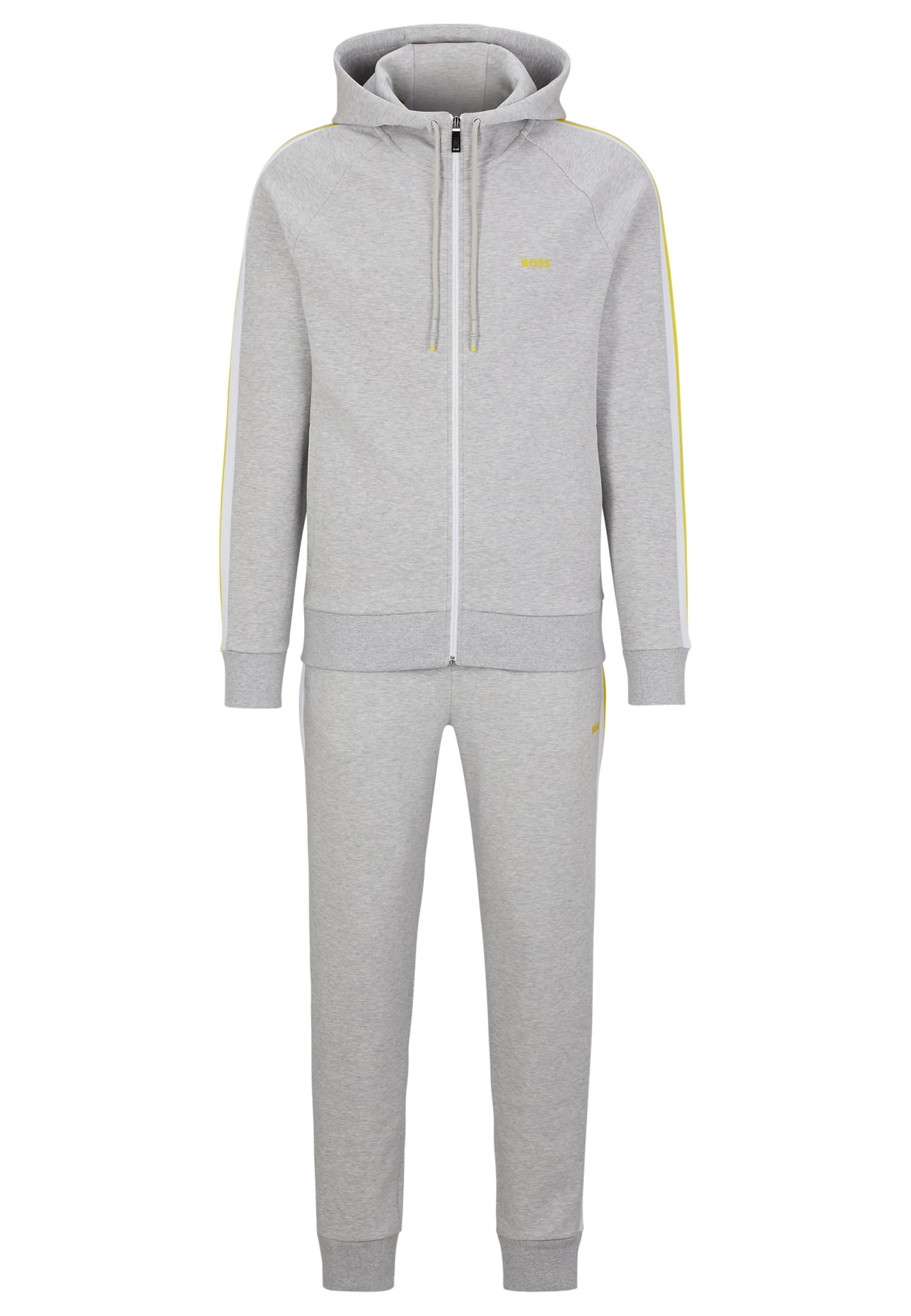 Hugo boss full hot sale tracksuit grey