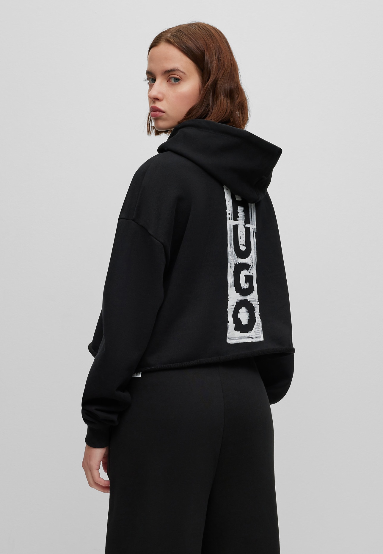 HUGO Casual Top DEPHANA Regular Fit in schwarz | Sweatshirts