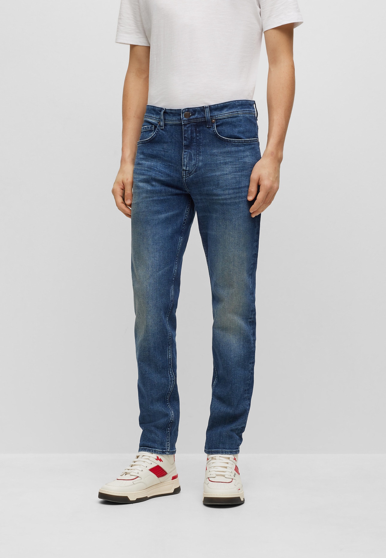 BOSS Jeans TABER ZIP BC-C Tapered Fit, Farbe: BLAU (Bild 5)