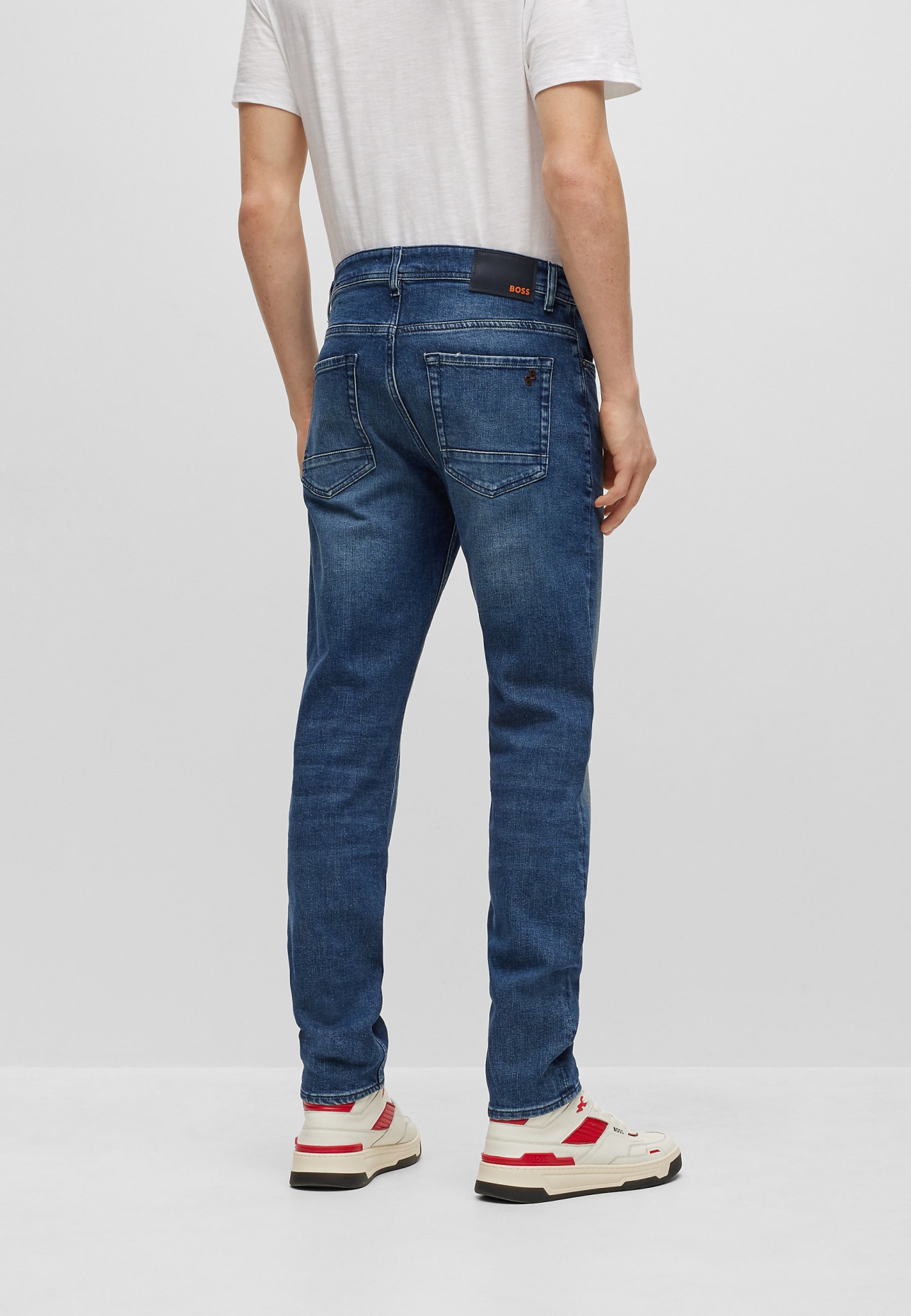 BOSS Jeans TABER ZIP BC-C Tapered Fit, Farbe: BLAU (Bild 2)