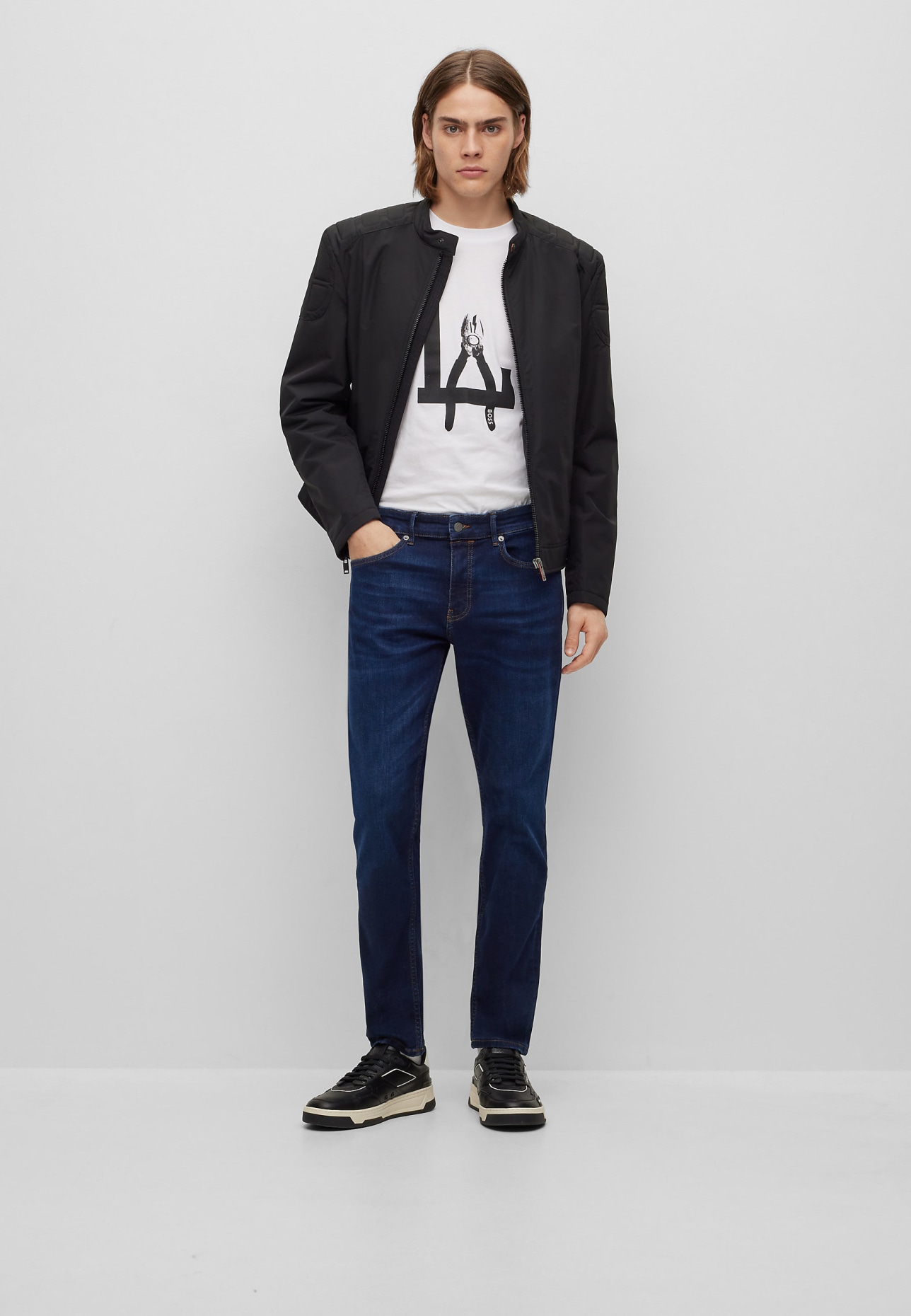 BOSS Jeans DELANO BC-P Slim Fit, Farbe: DUNKELBLAU (Bild 6)