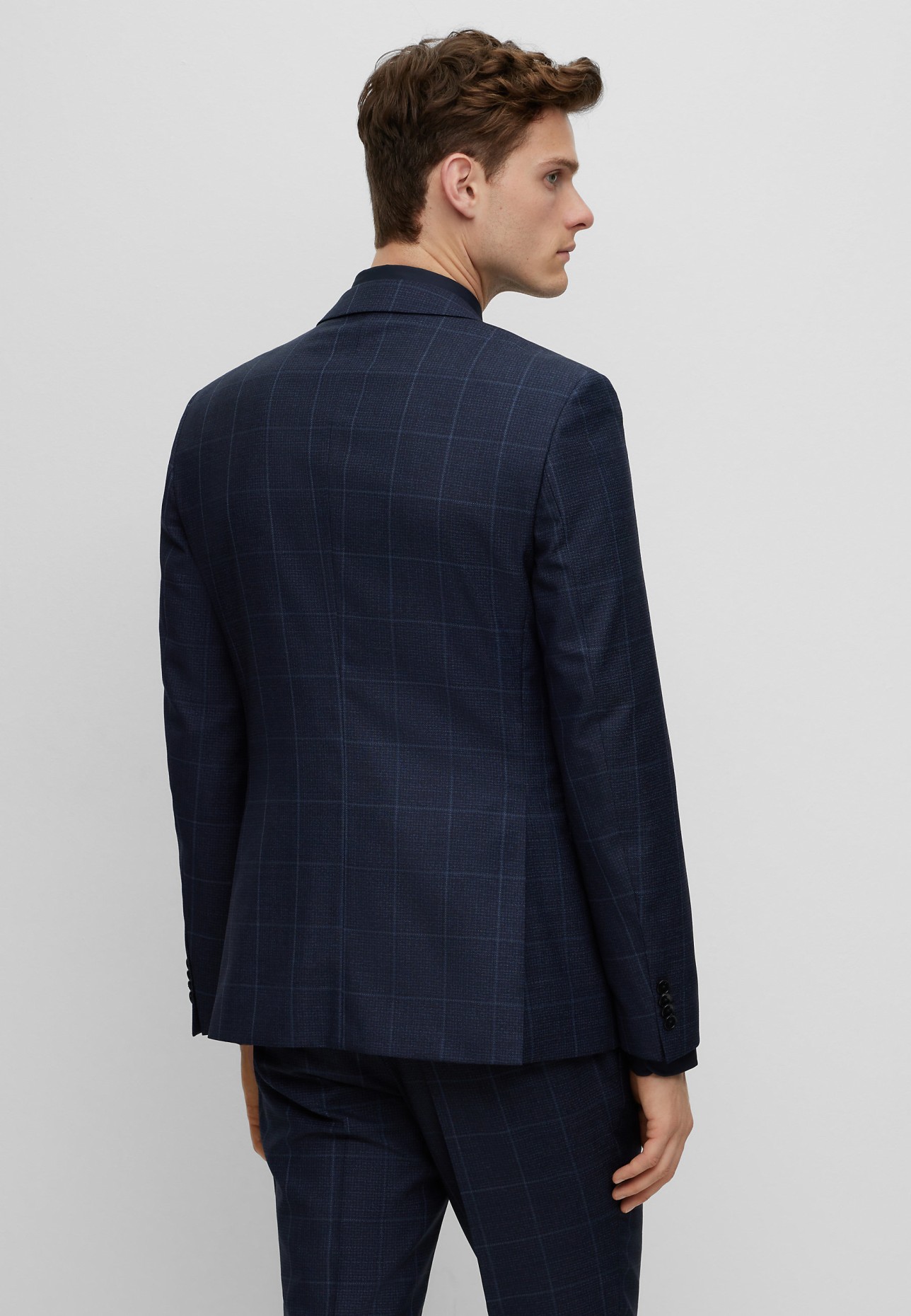 BOSS Business Anzug H-REYMOND-3PCS-224 Extra-Slim Fit, Farbe: DUNKELBLAU (Bild 2)