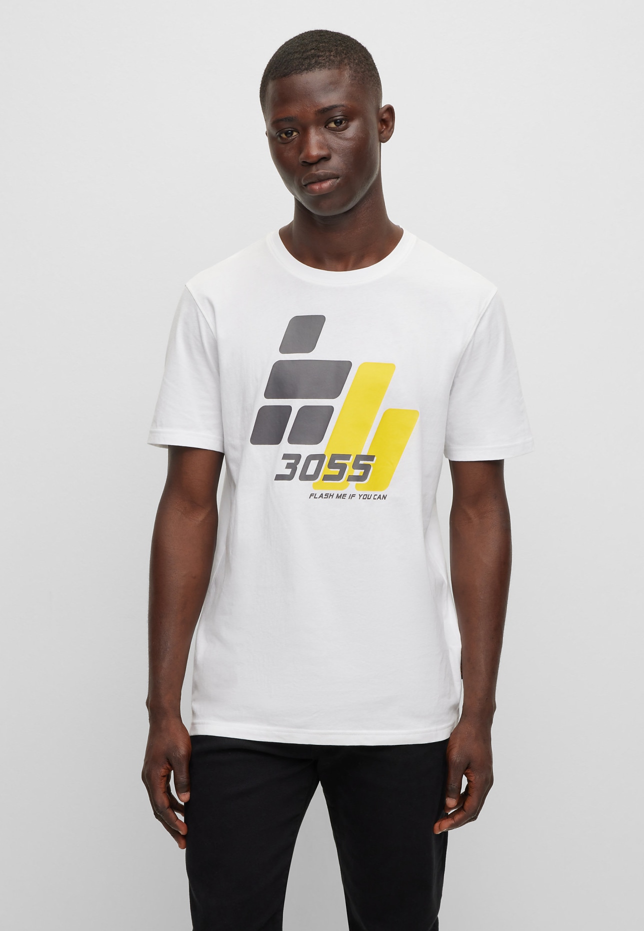 BOSS T-Shirt TEE3055 Regular Fit, Farbe: WEISS (Bild 4)