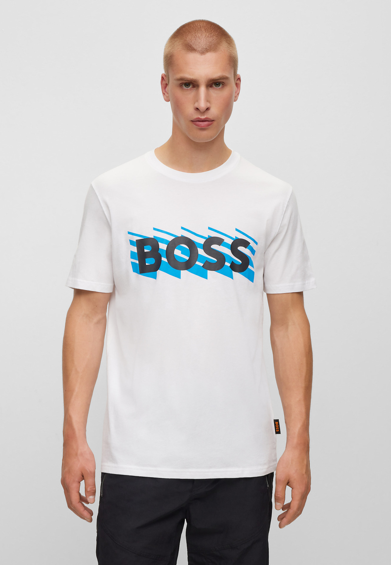 BOSS T-Shirt TEEBOSSRETE Regular Fit, Farbe: WEISS (Bild 4)
