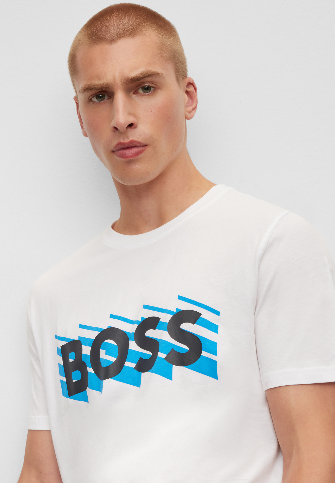 BOSS T-Shirt TEEBOSSRETE Regular Fit, Farbe: WEISS (Bild 3)