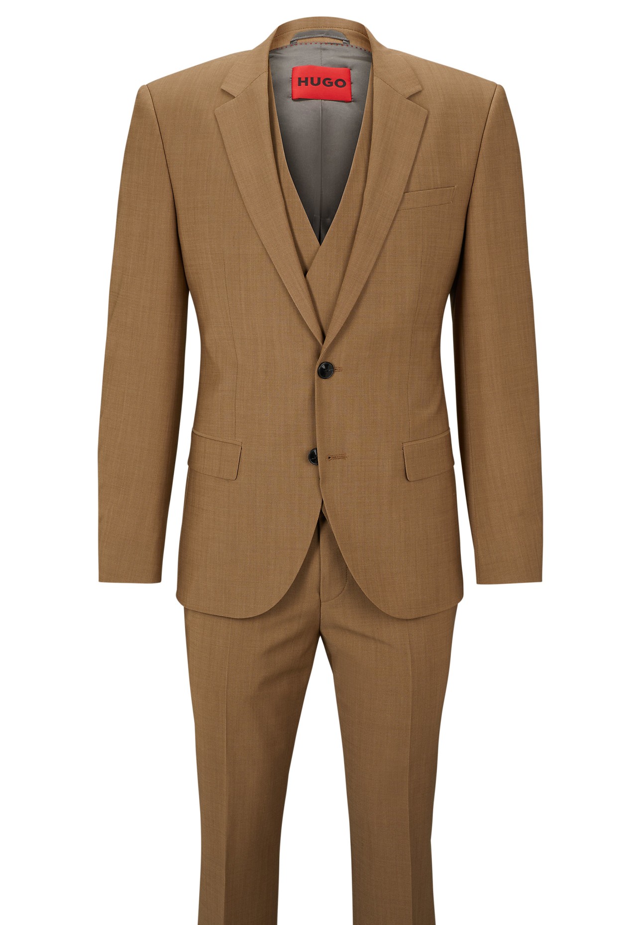 HUGO Business Anzug HENRY/GETLIN233V2X Slim Fit, Farbe: BEIGE (Bild 1)