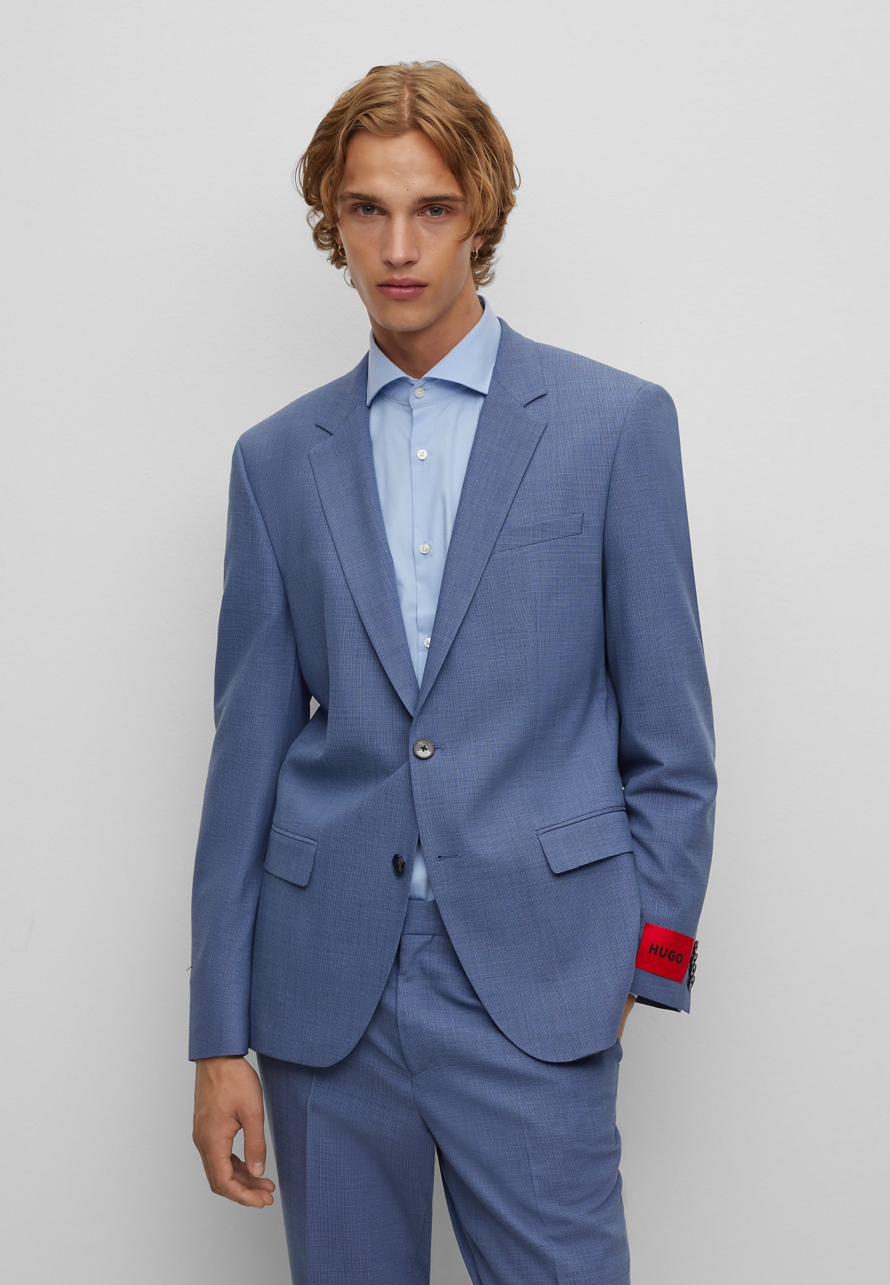 HUGO Business Anzug HENRY/GETLIN232X Slim Fit, Farbe: BLAU (Bild 8)
