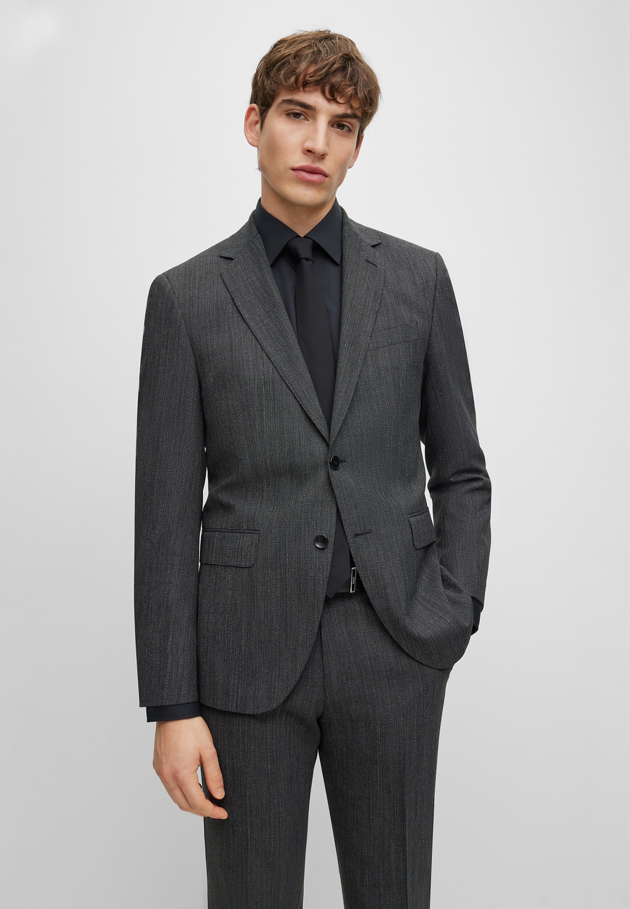 BOSS Business Anzug H-JECKSON-2PCS-224 Regular Fit, Farbe: SCHWARZ (Bild 8)