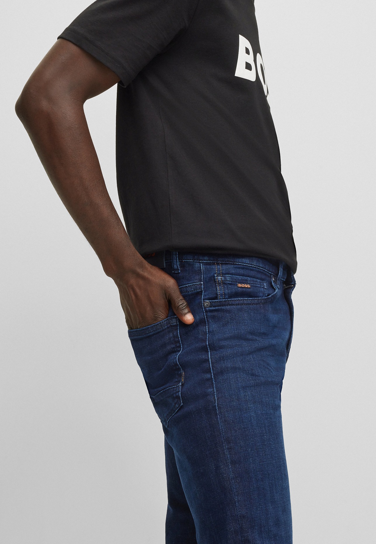BOSS Jeans DELAWARE BC-L-P Slim Fit, Farbe: DUNKELBLAU (Bild 4)