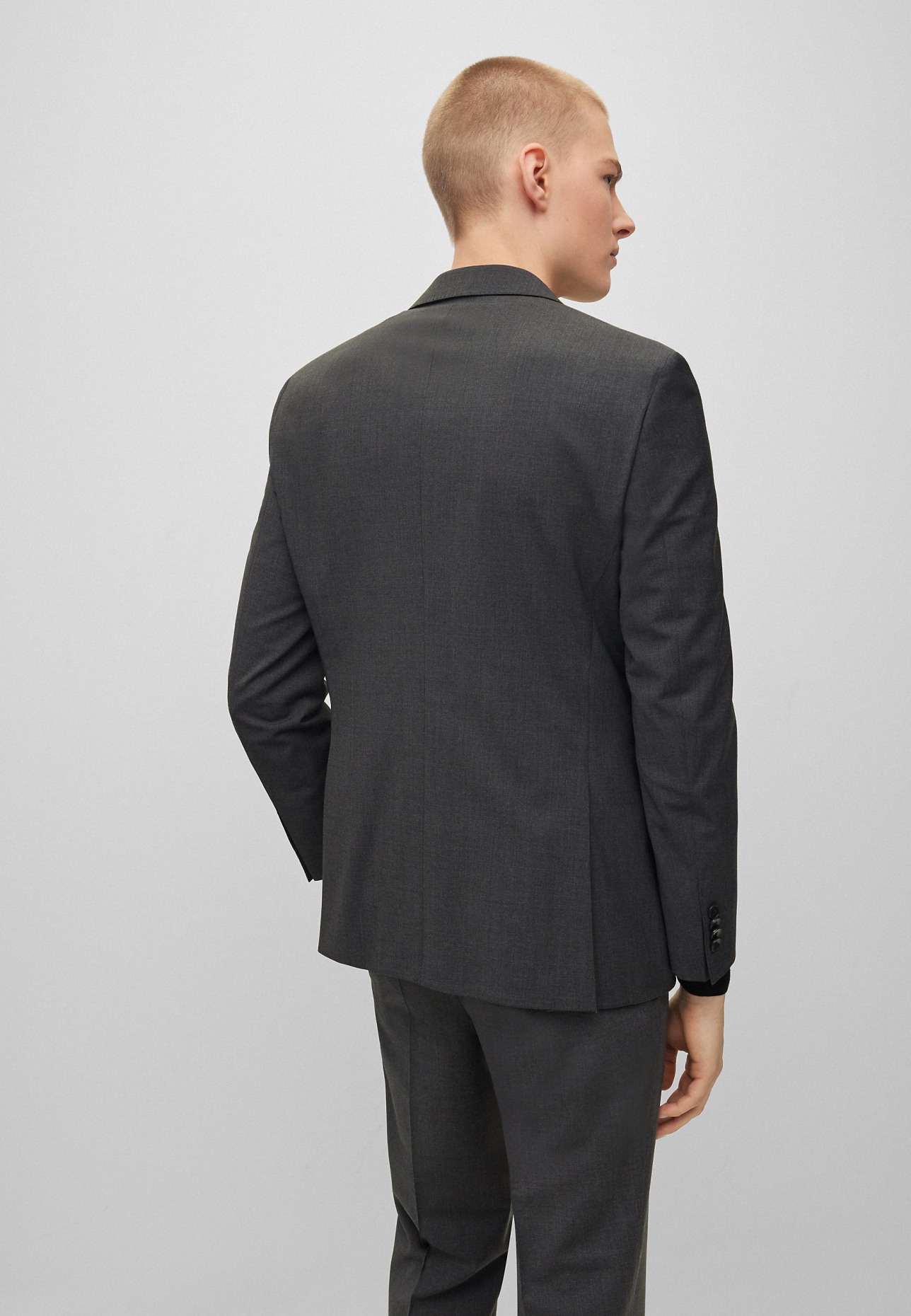 BOSS Business Anzug H-JASPER-2PCS-C-224 Regular Fit, Farbe: DUNKELGRAU (Bild 2)