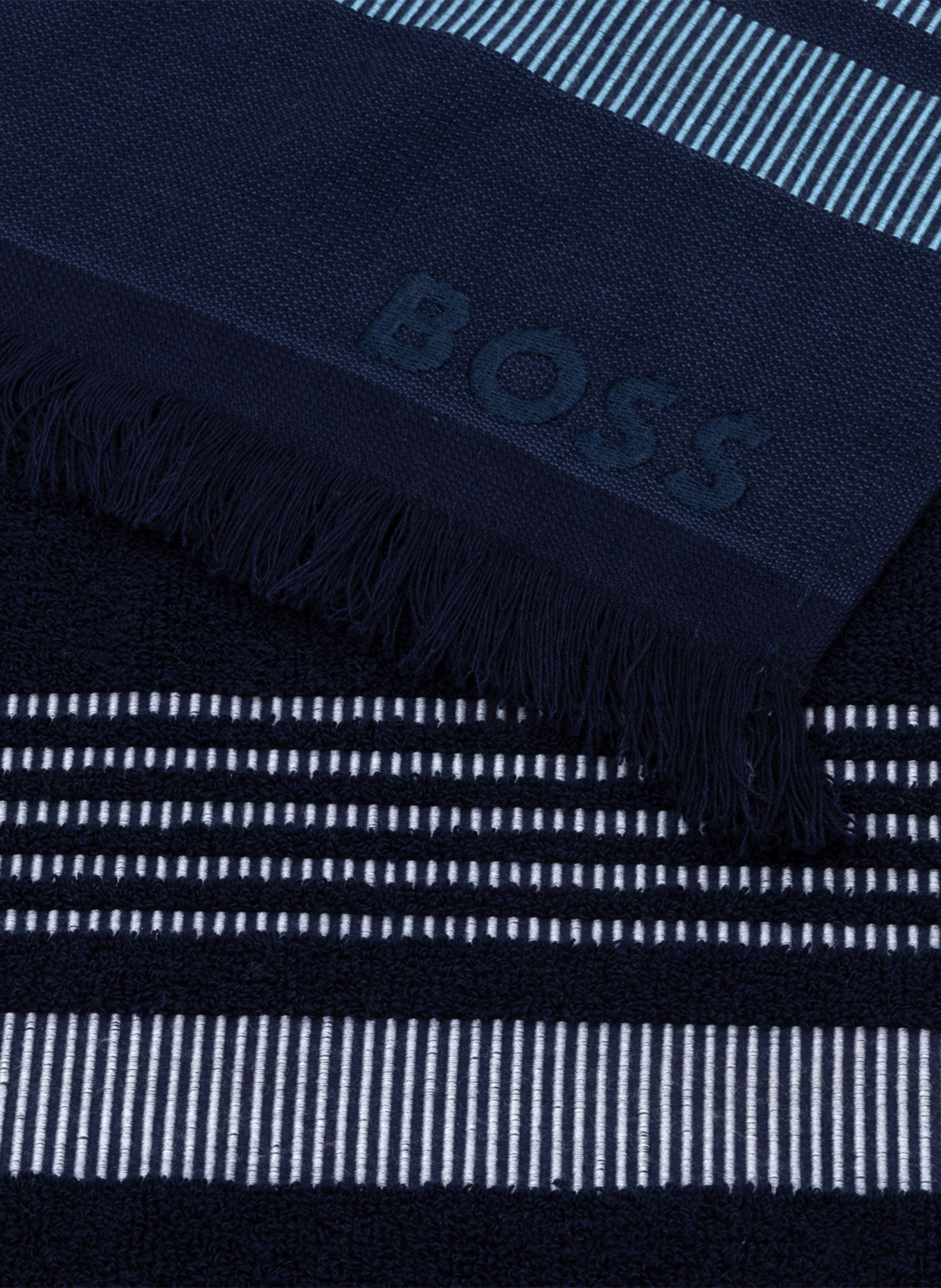 BOSS Badetuch BCRUISE BADETUCH, Farbe: BLAU (Bild 5)