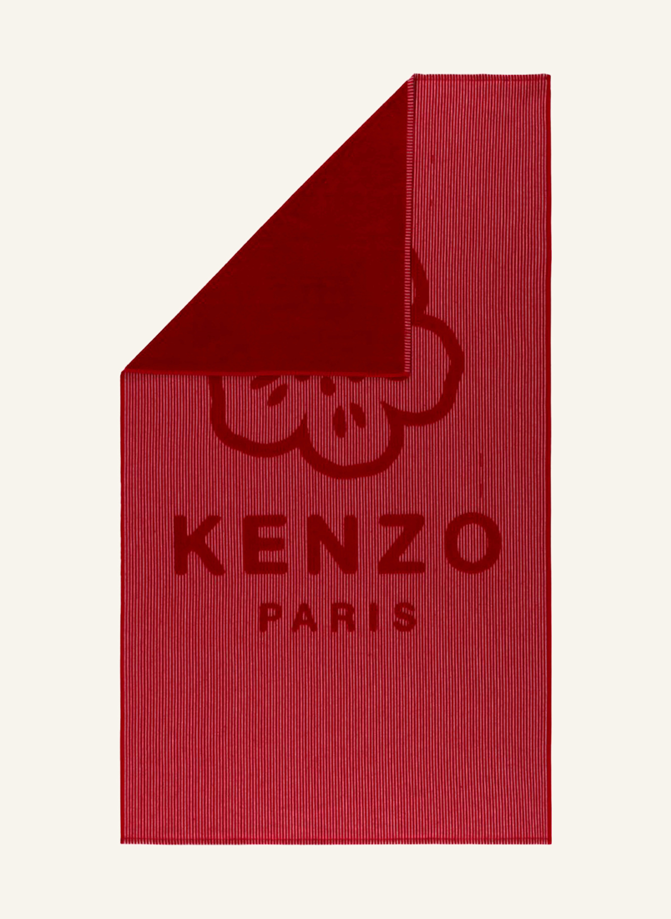 KENZO HOME Strandhandtuch KHANKO STRANDTUCH, Farbe: DUNKELROT (Bild 3)