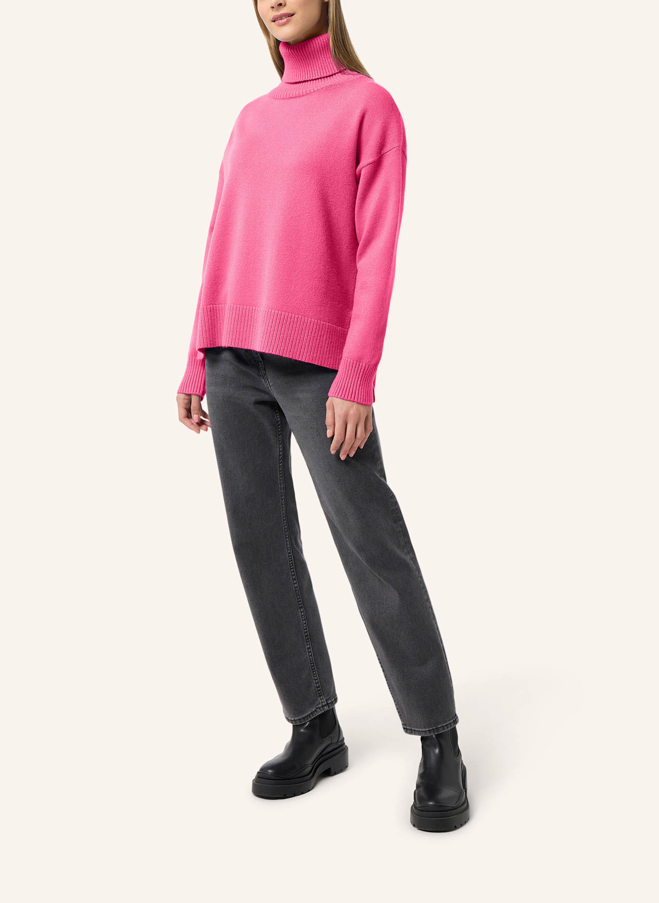 FRIEDA & FREDDIES Rollkragenpullover, Farbe: PINK (Bild 4)