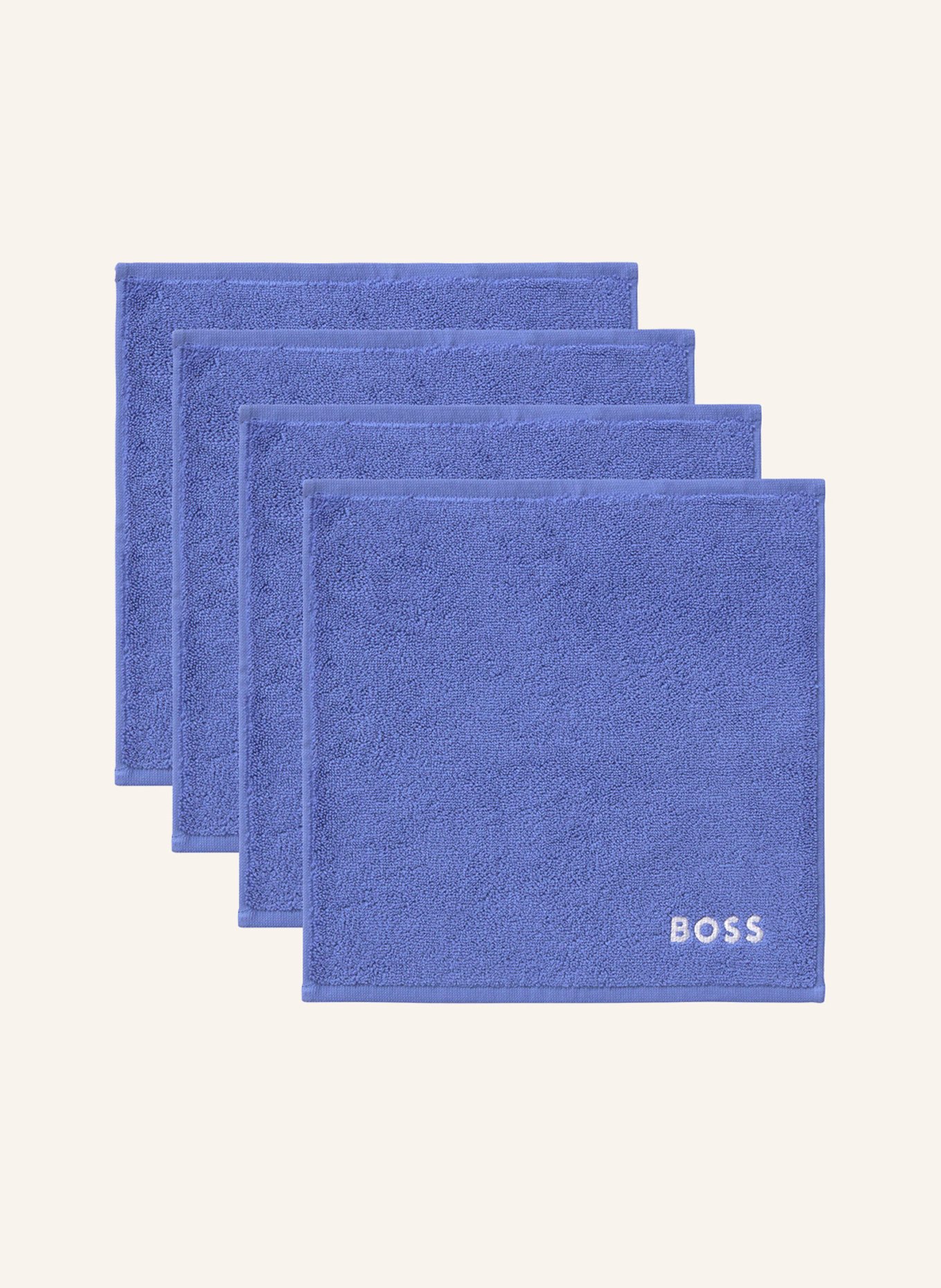 BOSS 4er-Set Waschlappen 4ER-SET WASCHLAPPEN, Farbe: BLAU (Bild 6)