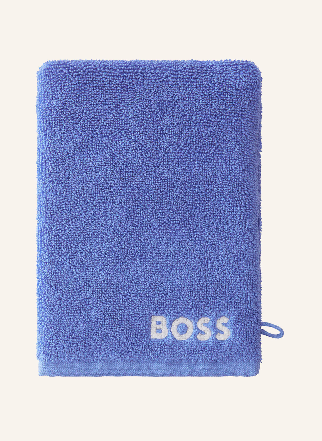 BOSS 4er-Set Waschhandschuhe 4ER-SET WASCHHANDSCHUHE, Farbe: BLAU (Bild 3)