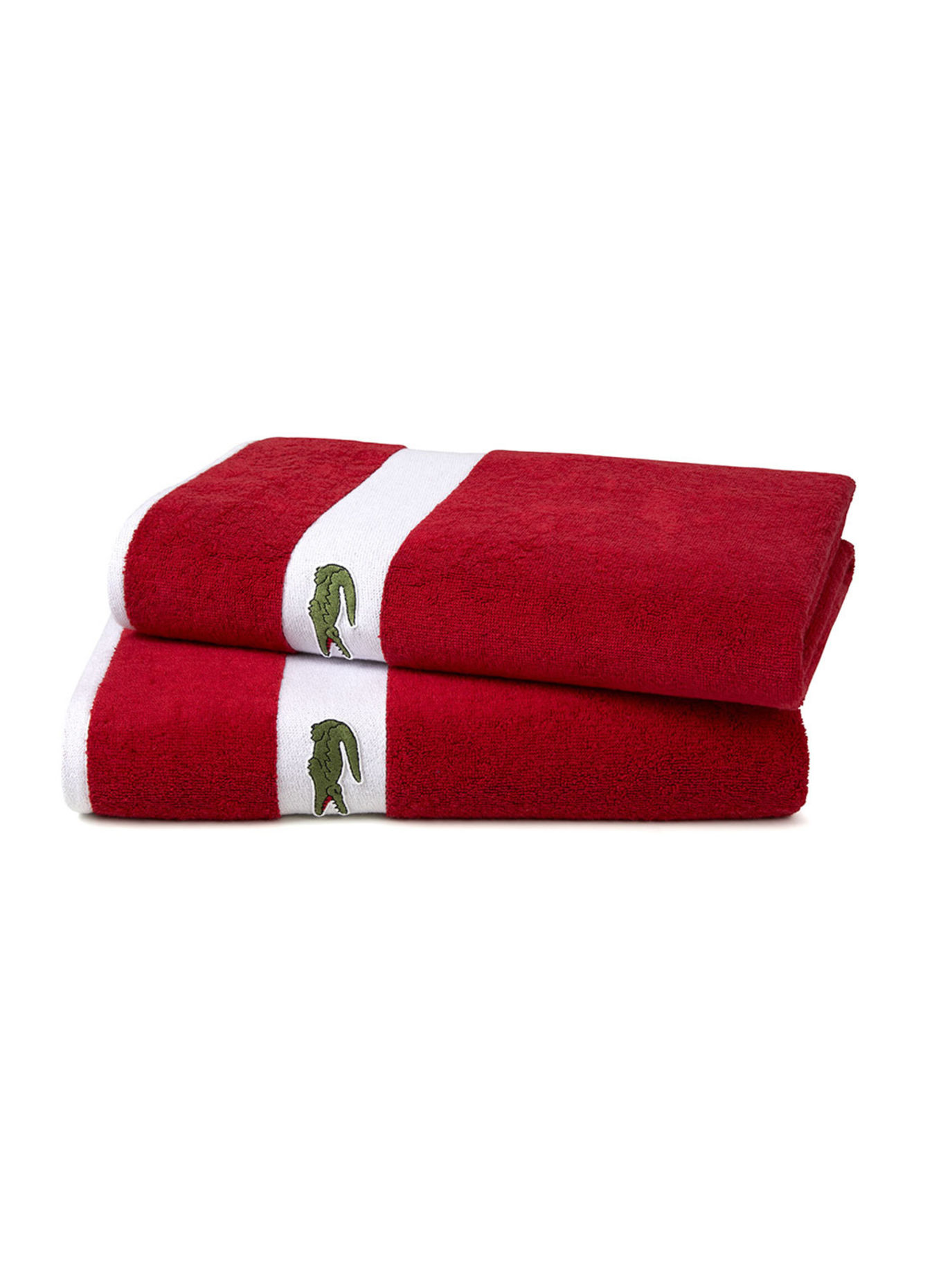 LACOSTE Badetuch L CASUAL, Farbe: ROT (Bild 9)