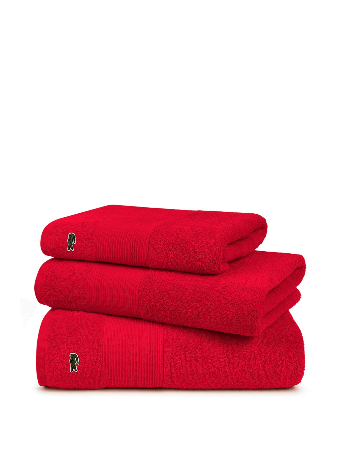 LACOSTE Handtuch L LE CROCO (2TLG), Farbe: ROT (Bild 8)