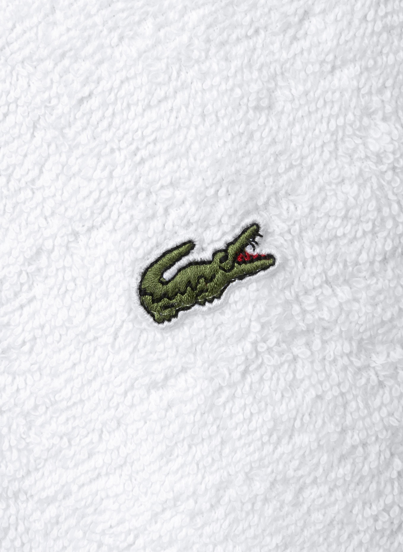 LACOSTE Badetuch L LE CROCO, Farbe: WEISS (Bild 3)