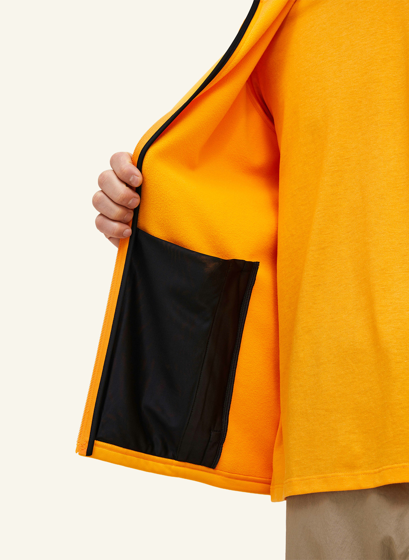 Peak Performance Midlayer-Jacke RIDER ZIP HOOD: ORANGE