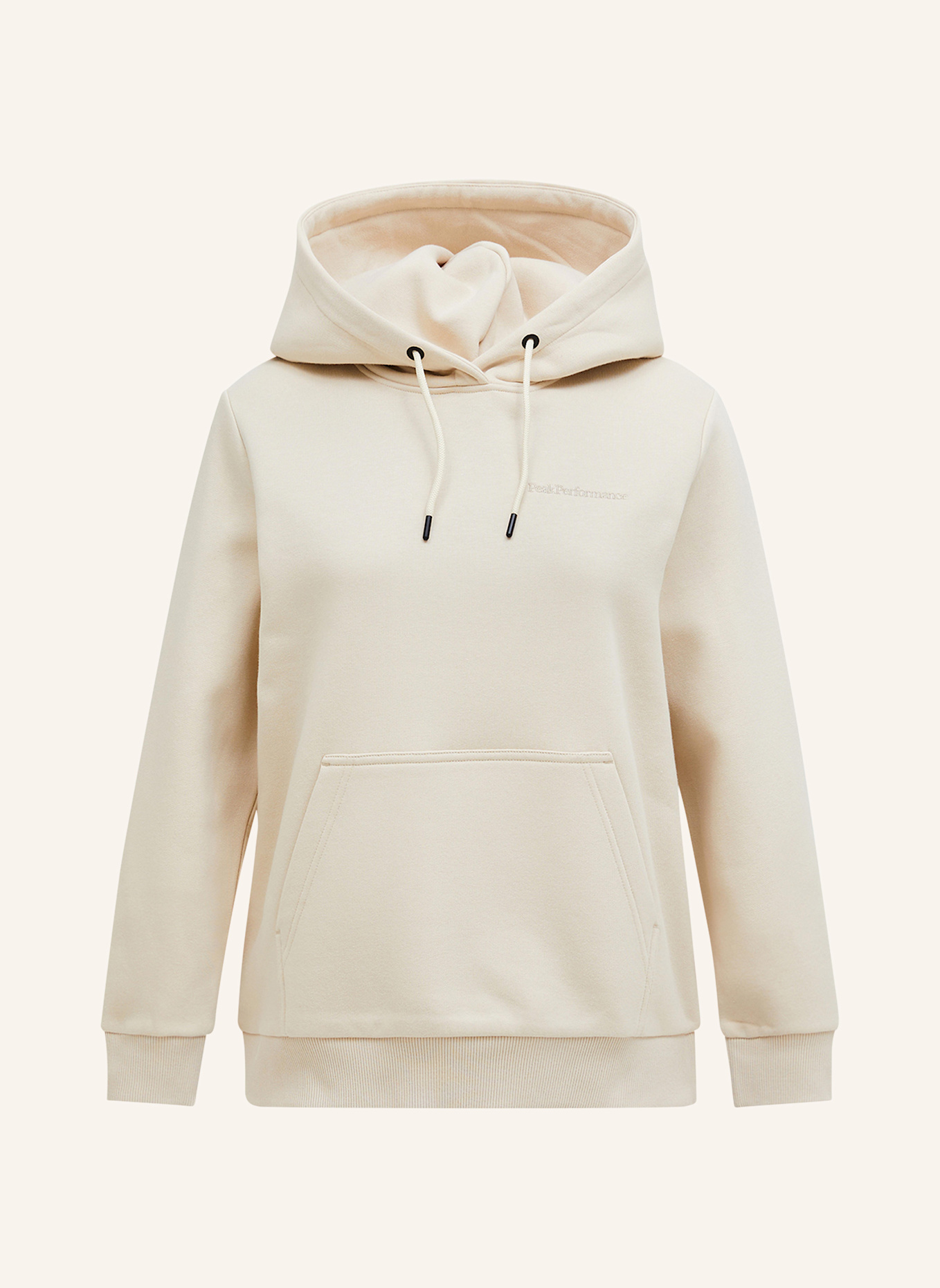 Peak Performance Hoodie: BEIGE