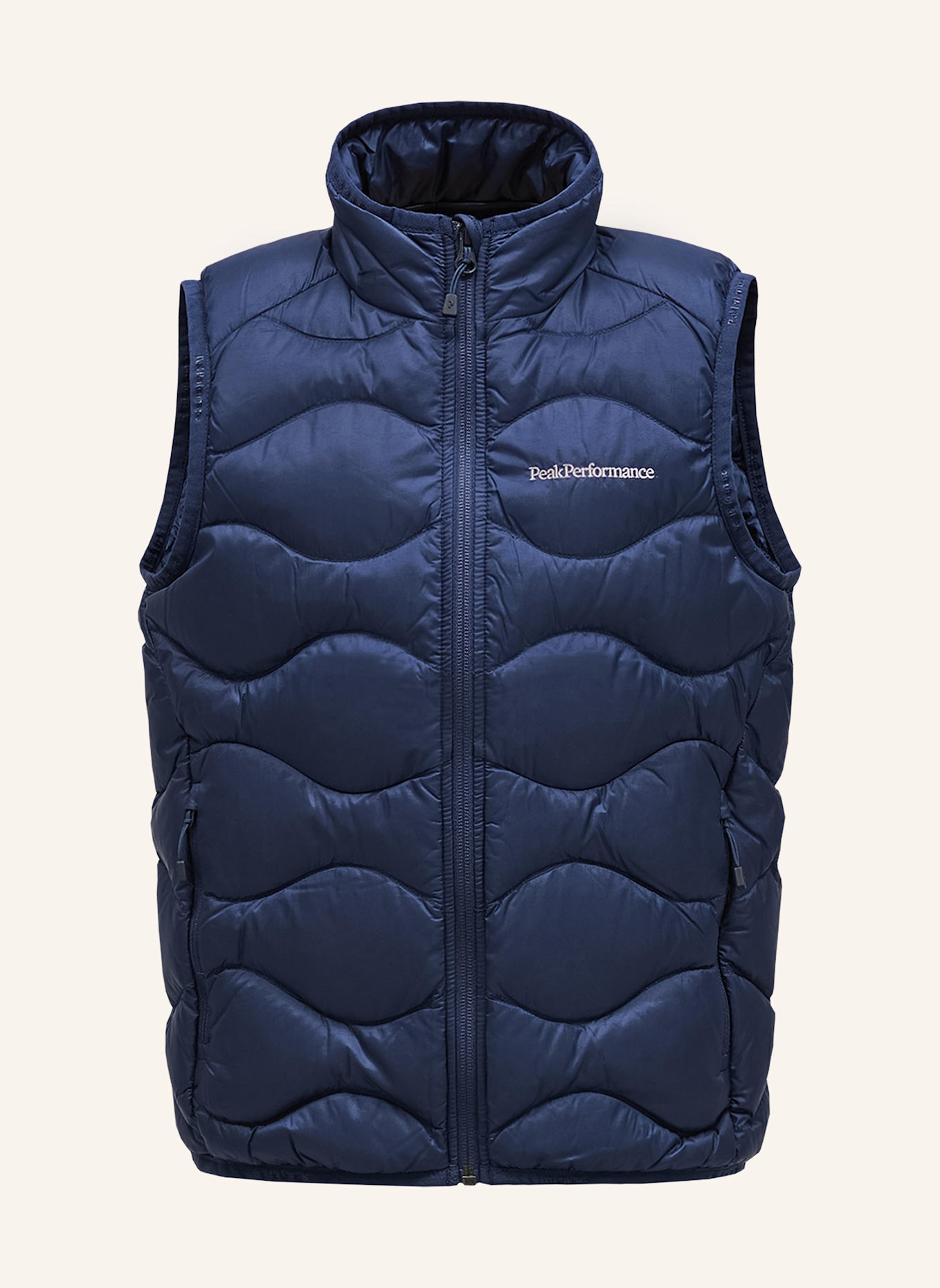 Blaue Daunenweste Herren