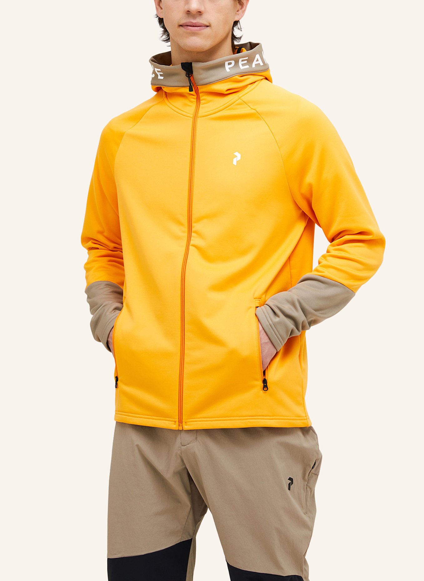 Peak Performance Midlayer-Jacke RIDER ZIP HOOD: ORANGE