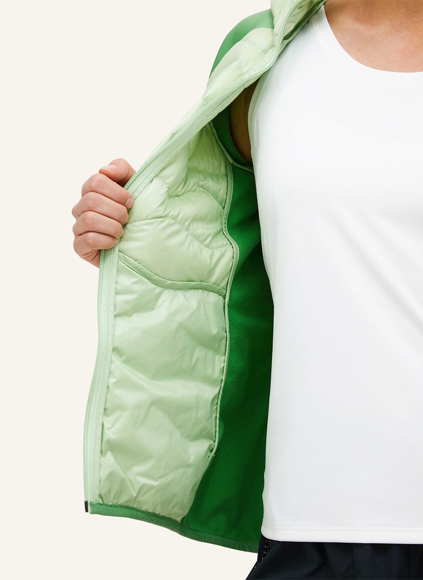 Peak Performance Hybrid-Daunenjacke HELIUM: HELLGRÜN
