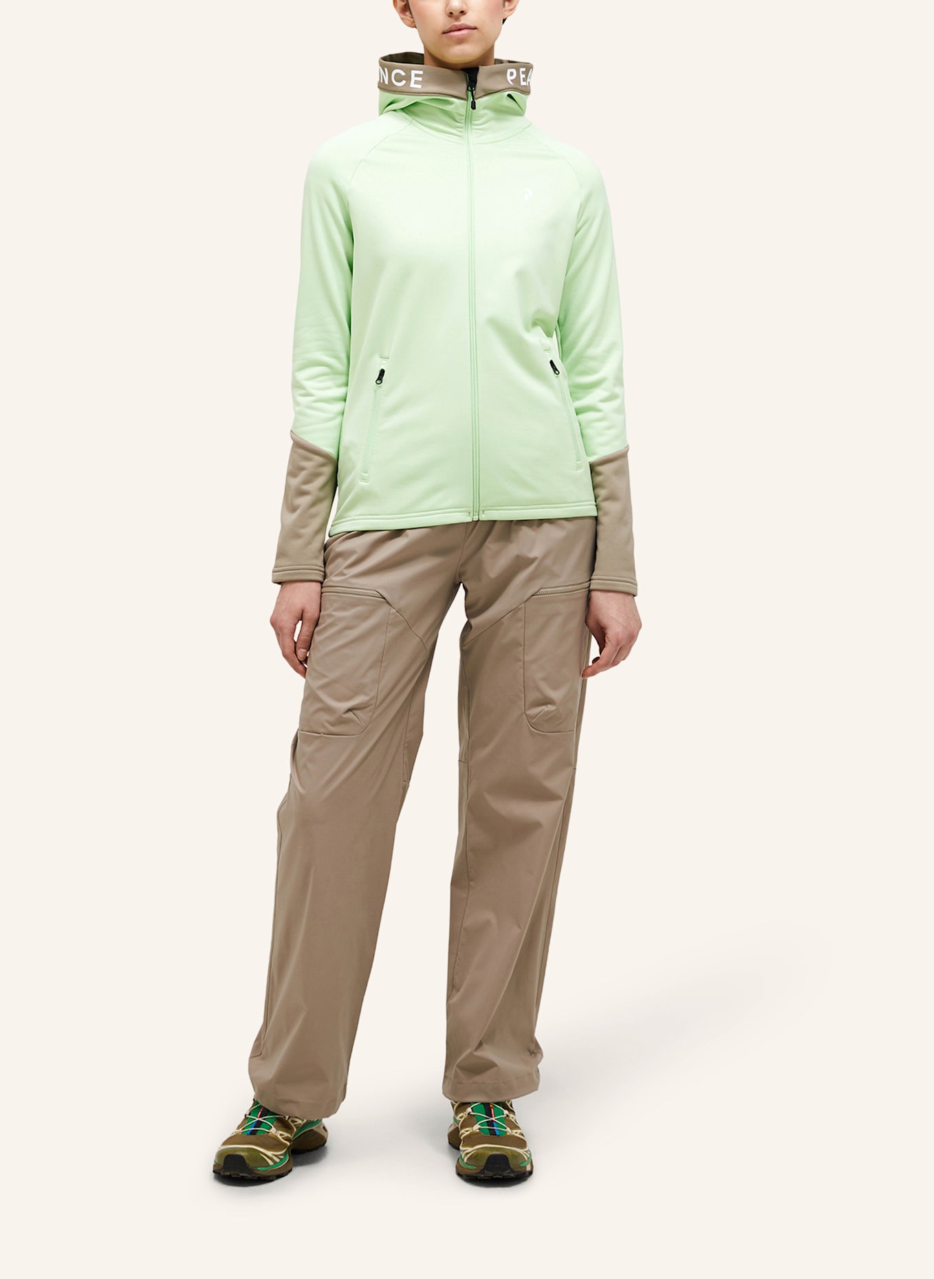 Peak Performance Midlayer Jacke RIDER: HELLGRÜN