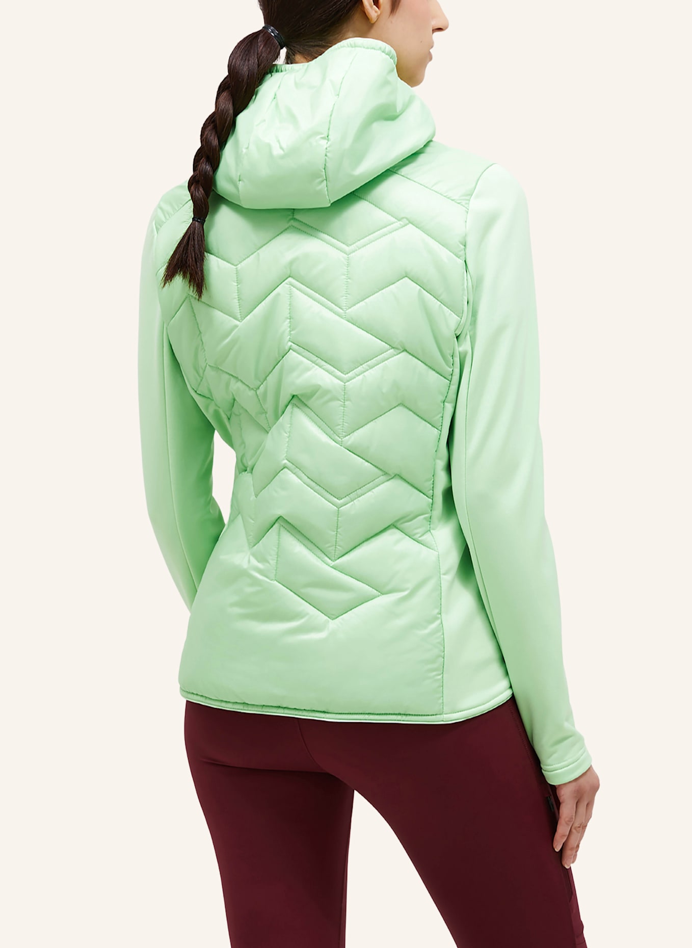 Peak Performance Hybrid-Steppjacke ELEVATE LINER: HELLGRÜN