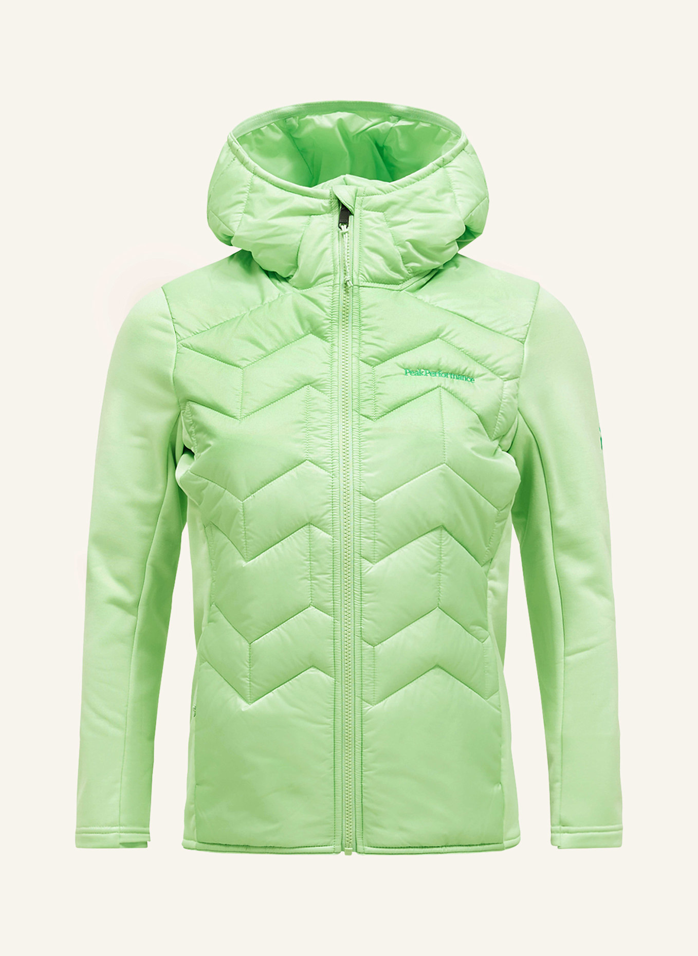 Peak Performance Hybrid-Steppjacke ELEVATE LINER: HELLGRÜN