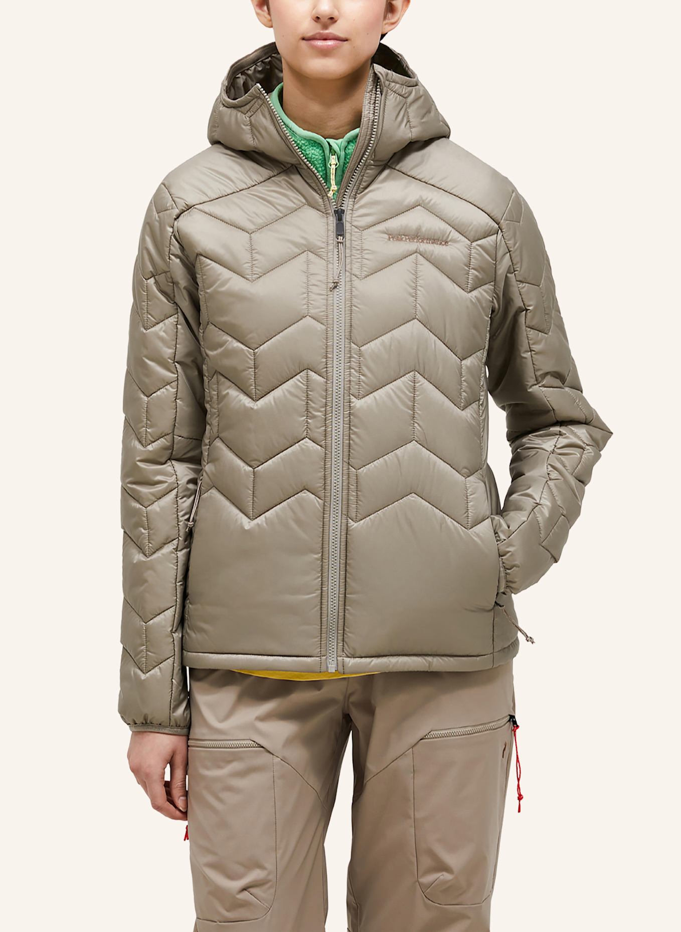 Peak Performance Steppjacke: HELLBRAUN