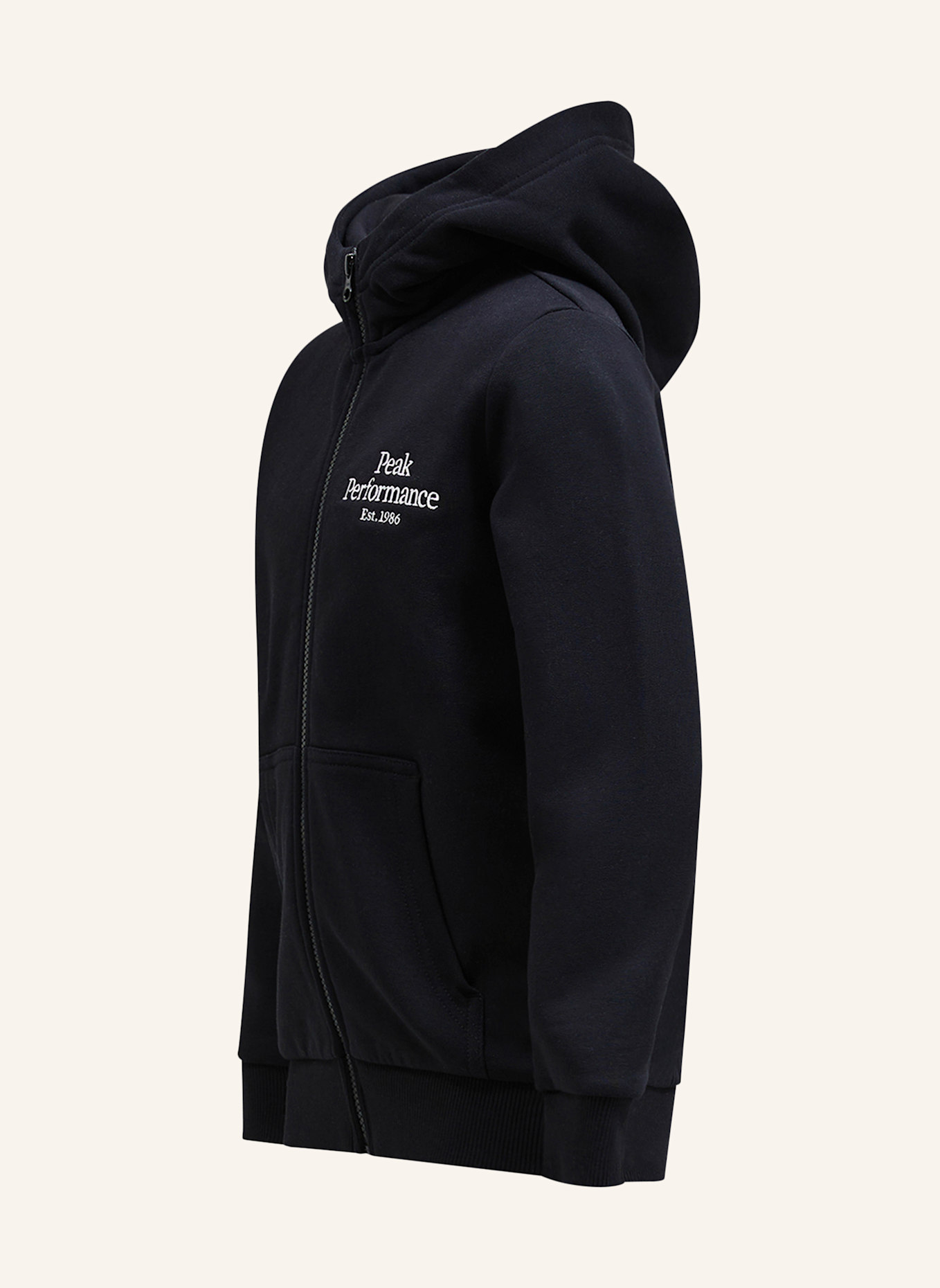 Peak Performance Kapuzensweatshirt: SCHWARZ