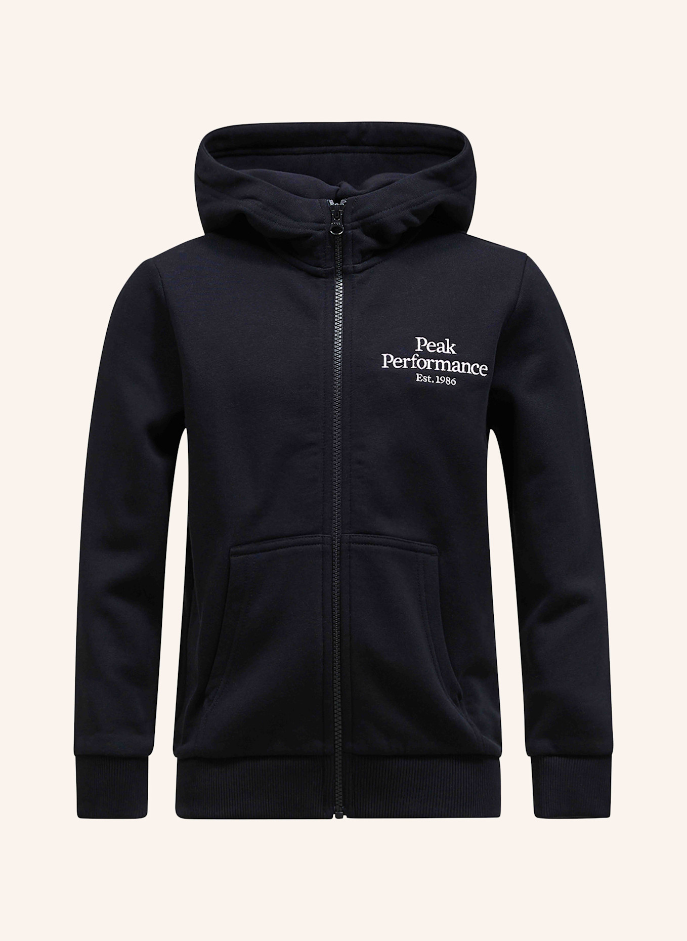 Peak Performance Kapuzensweatshirt: SCHWARZ