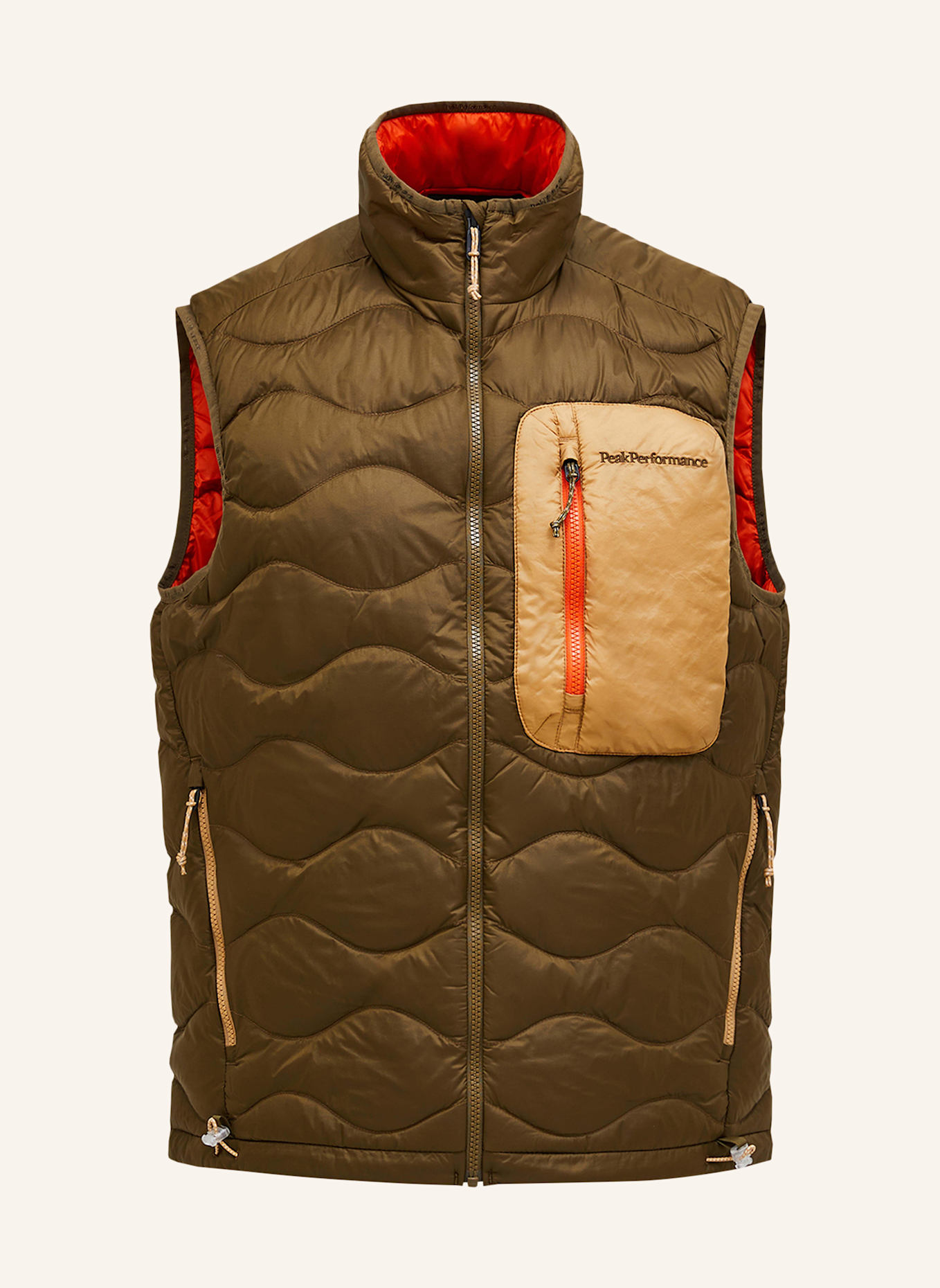Peak Performance Daunenweste UTILITY HELIUM: KHAKI